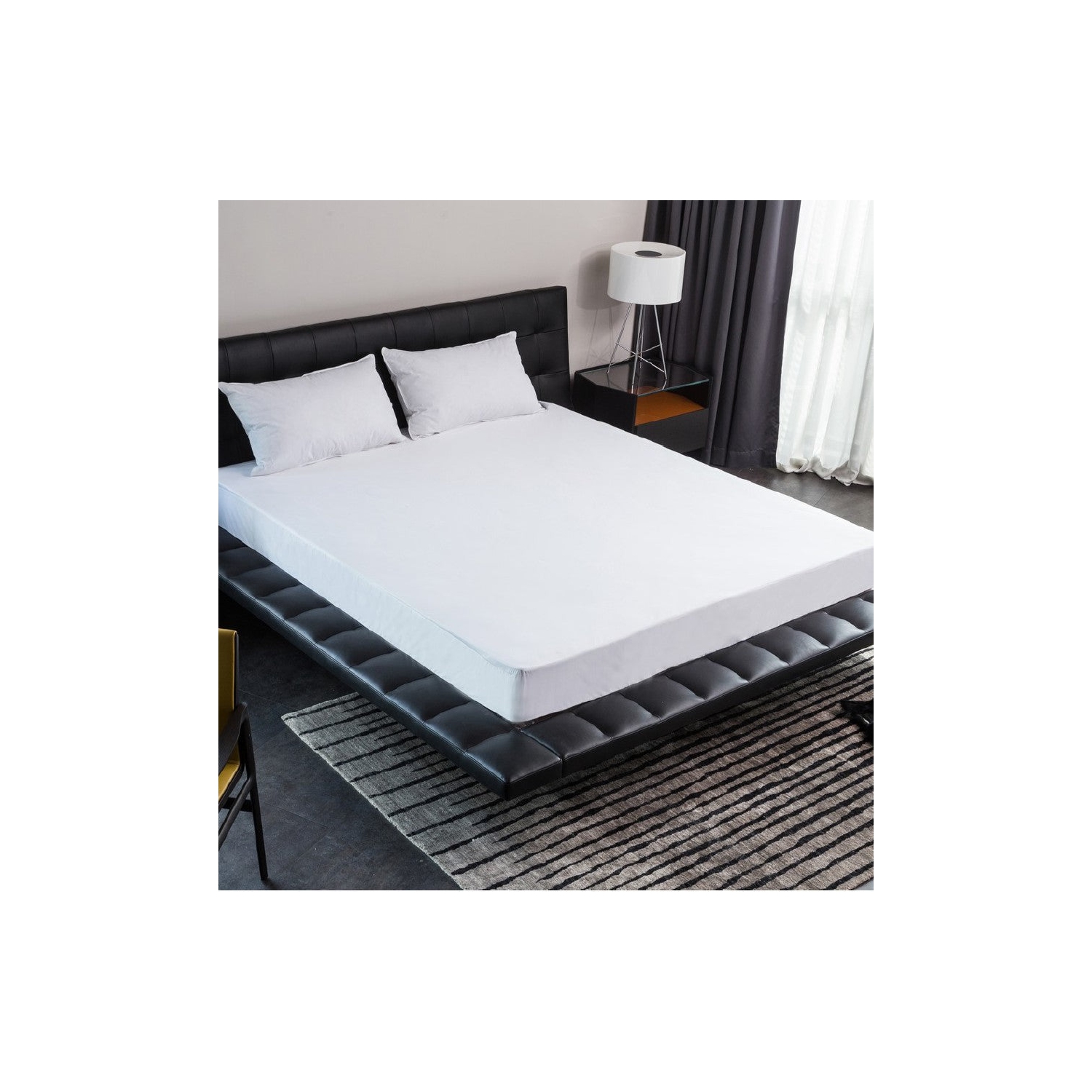 Ultraflex Comfort Living - Jersey Waterproof Mattress Protector-Easy Care, Allergy Free, Light Weight, Smooth and Super Stretched Sides