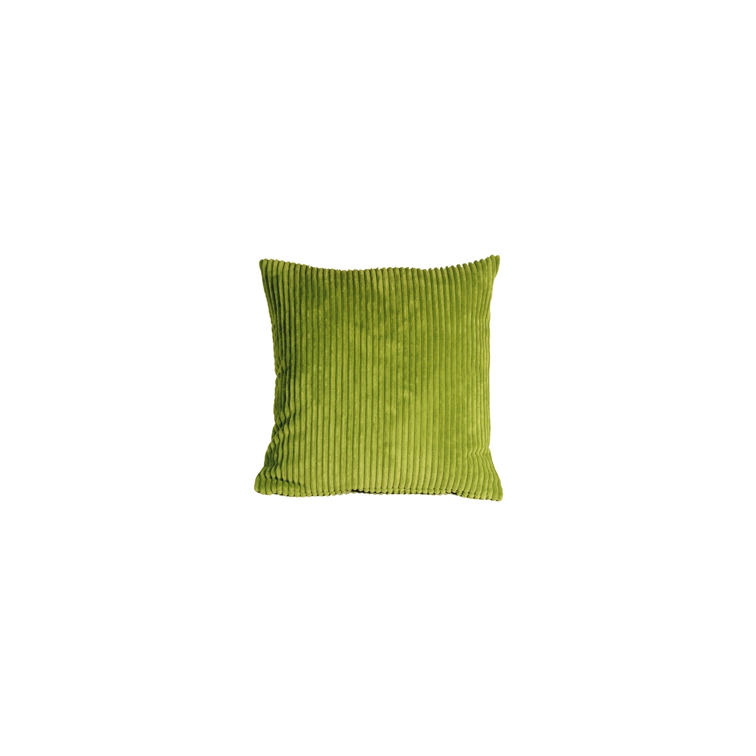 Wide Wale Corduroy Green Throw Pillow, 22"x22"