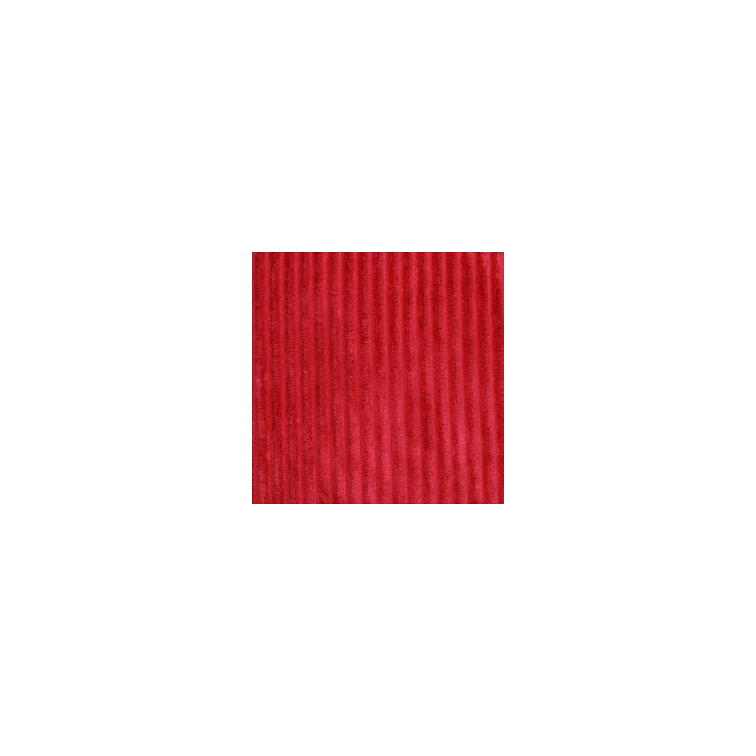 Wide Wale Corduroy Red Throw Pillow, 18"x18"
