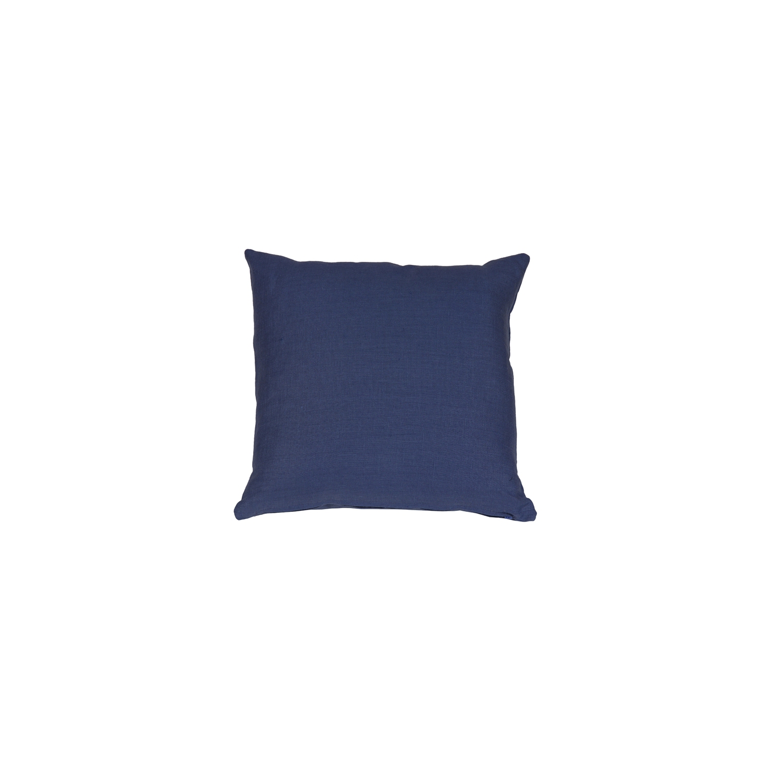 Tuscany Linen Indigo Blue Throw Pillow, 20"x20"