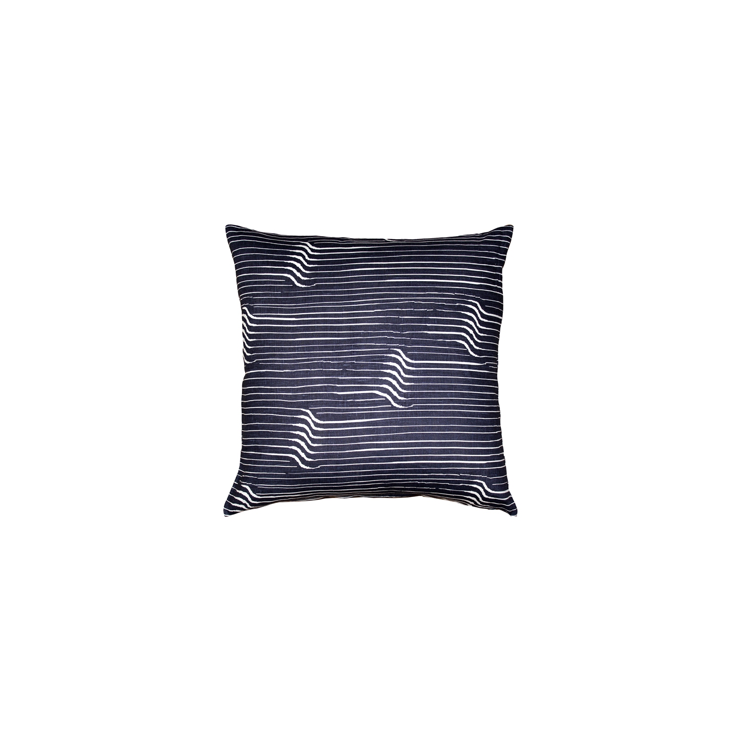 Tuscany Linen Shockwave Blue Throw Pillow, 20"x20"
