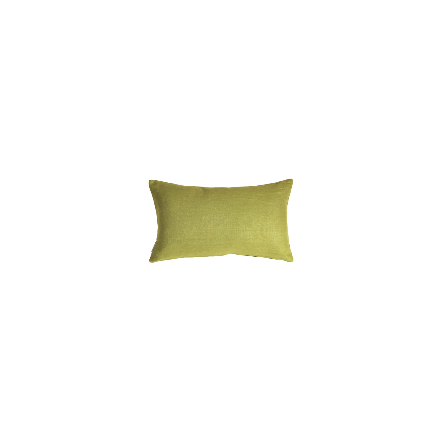 Tuscany Linen Apple Green Throw Pillow, 12"x19"