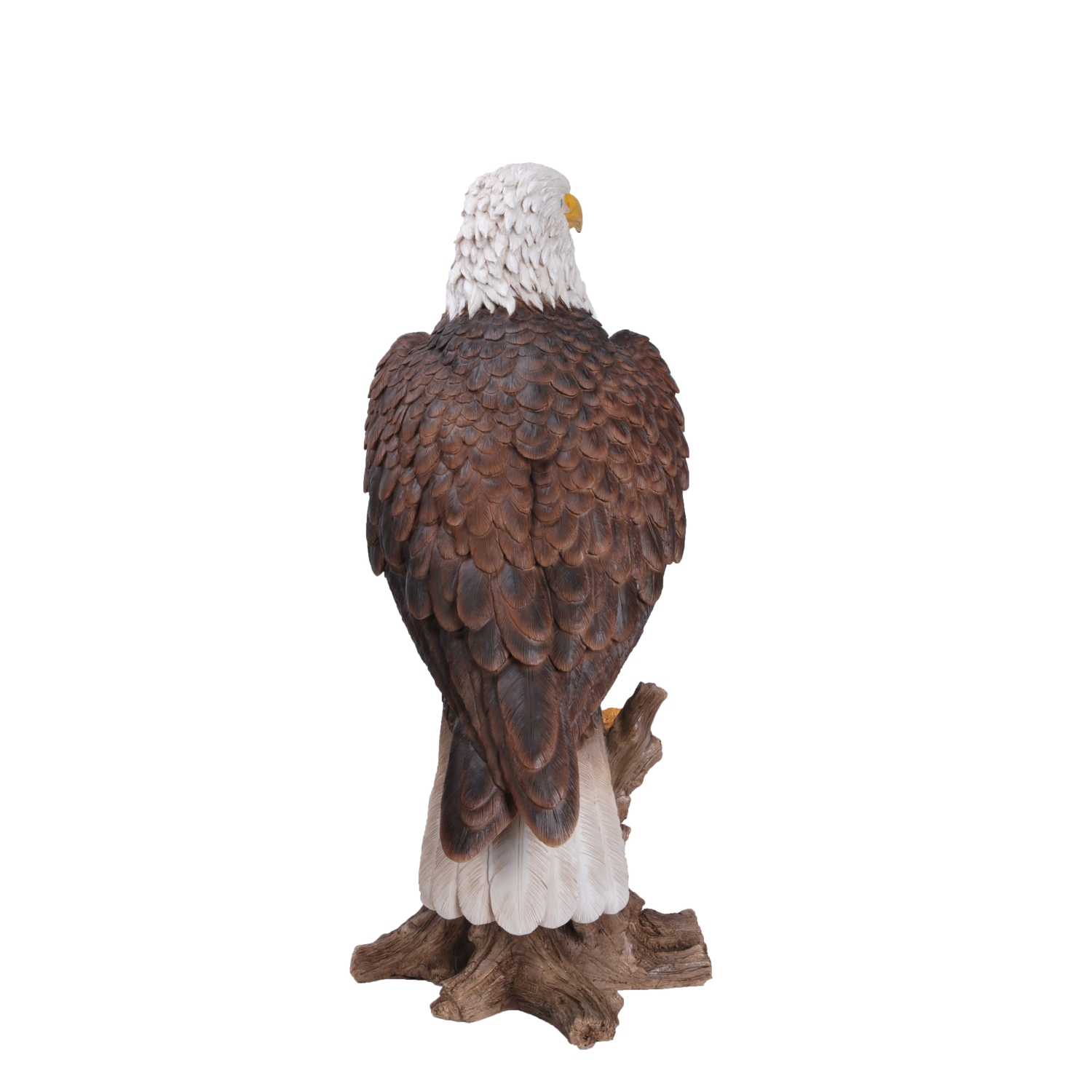 Hi-Line Gift Ltd Large Bald Eagle On Stump Garden Statue