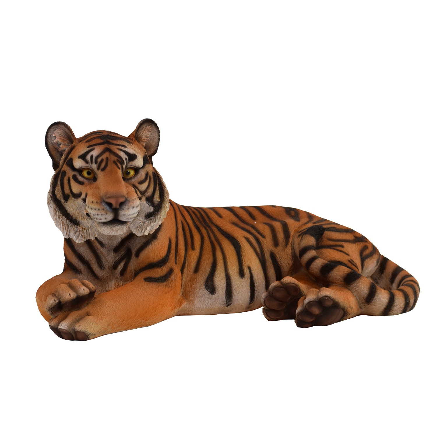 Hi-Line Gift Ltd Tiger Laying Down Garden Statue