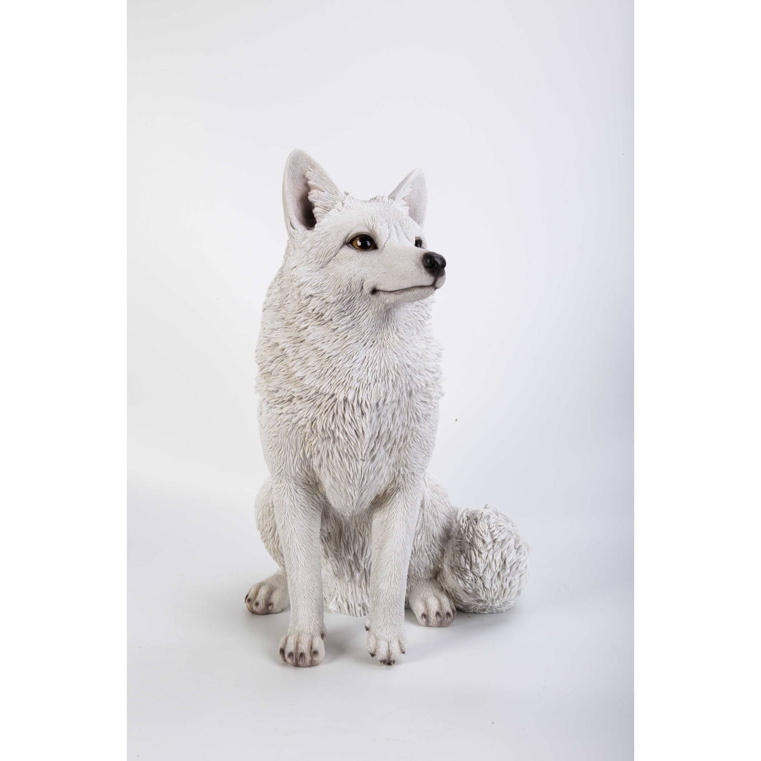 Hi-Line Gift Ltd Snow Fox Garden Statue(Hi-Line EXCLUSIVE)