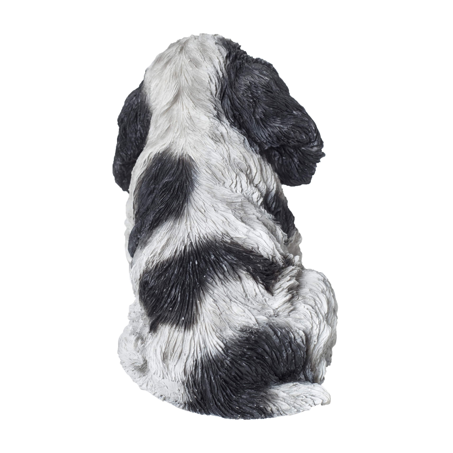 Hi-Line Gift Ltd Black & White Cocker Spaniel Garden Statue