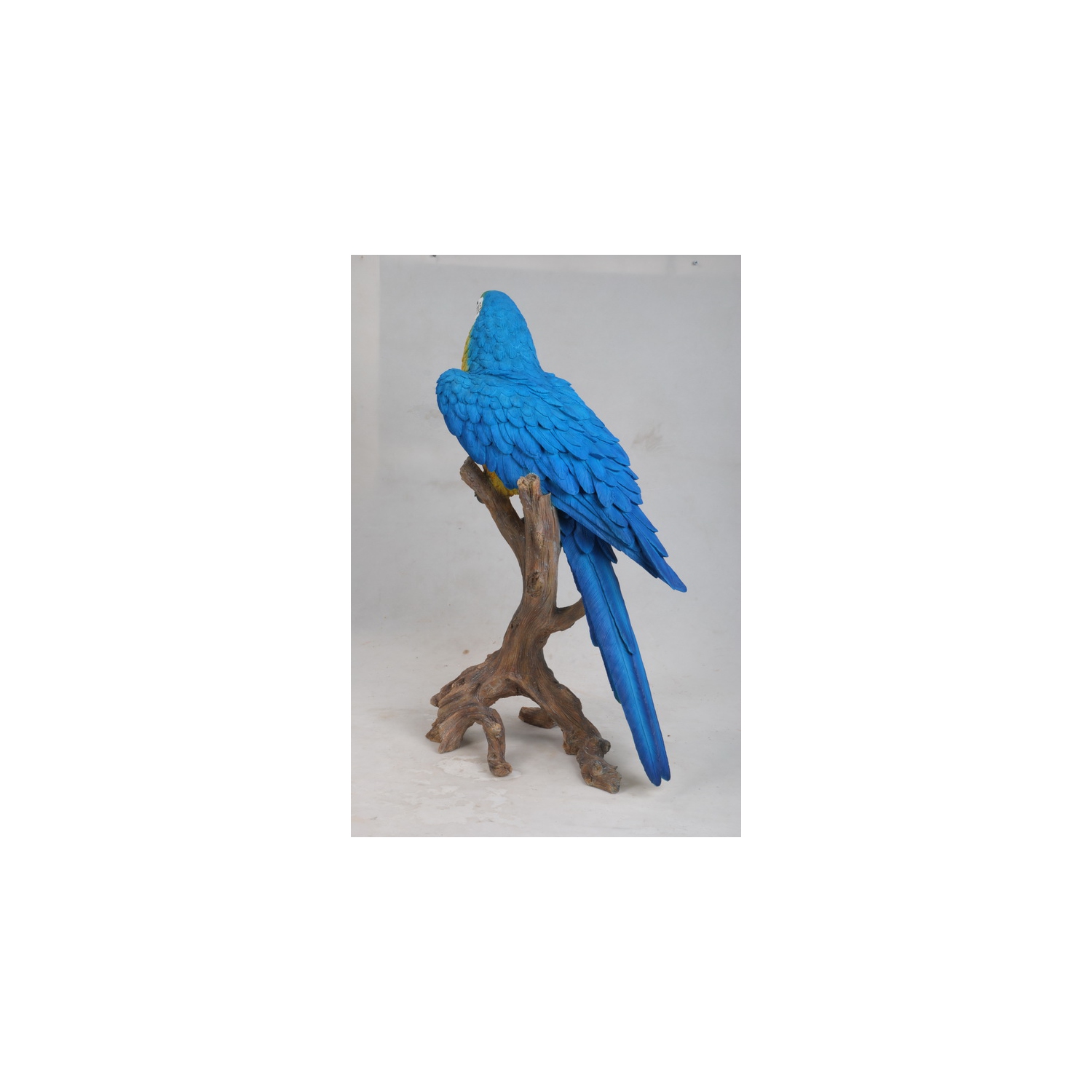 Hi-Line Gift Ltd Large Blue/Yellow Macaw Garden Statue