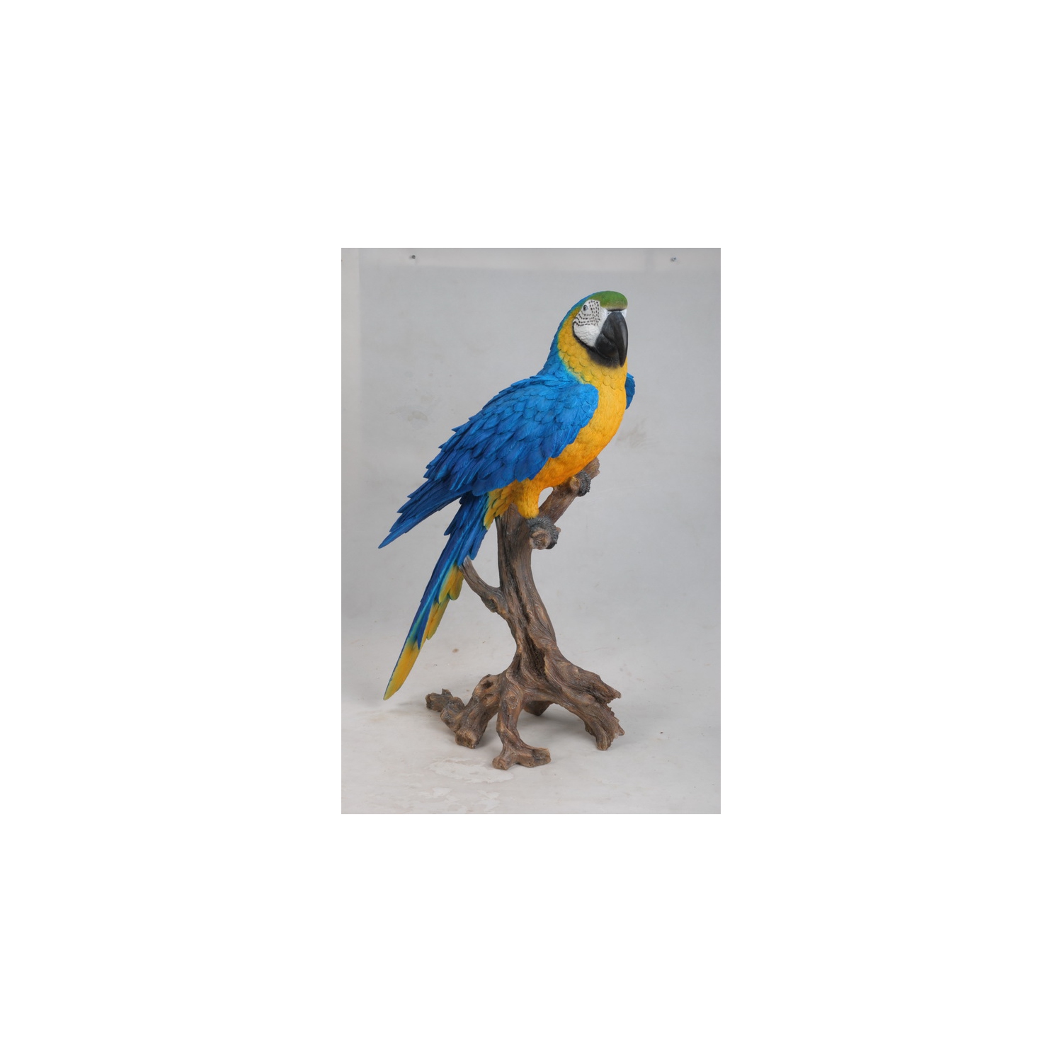 Hi-Line Gift Ltd Large Blue/Yellow Macaw Garden Statue