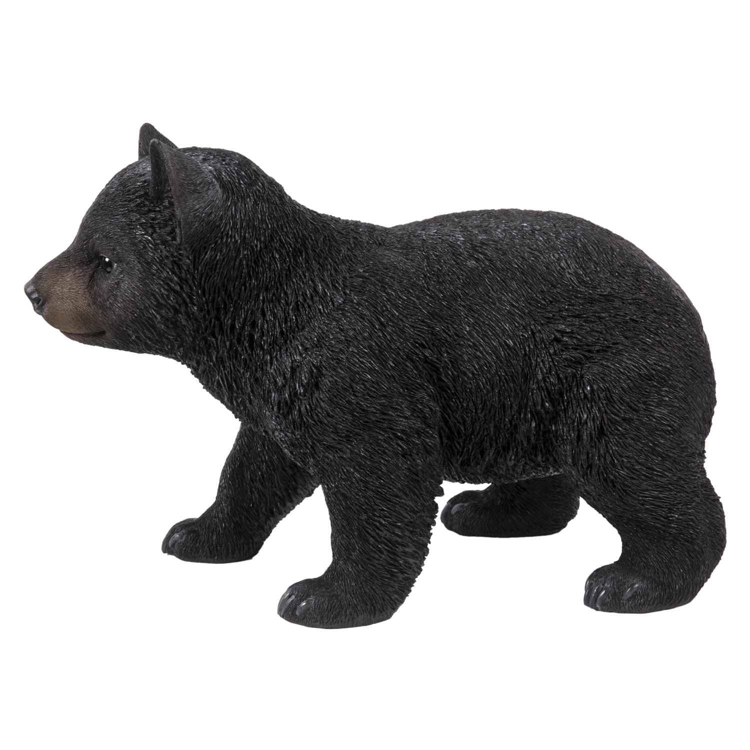 Hi-Line Gift Ltd Black Bear Cub Walking Garden Statue