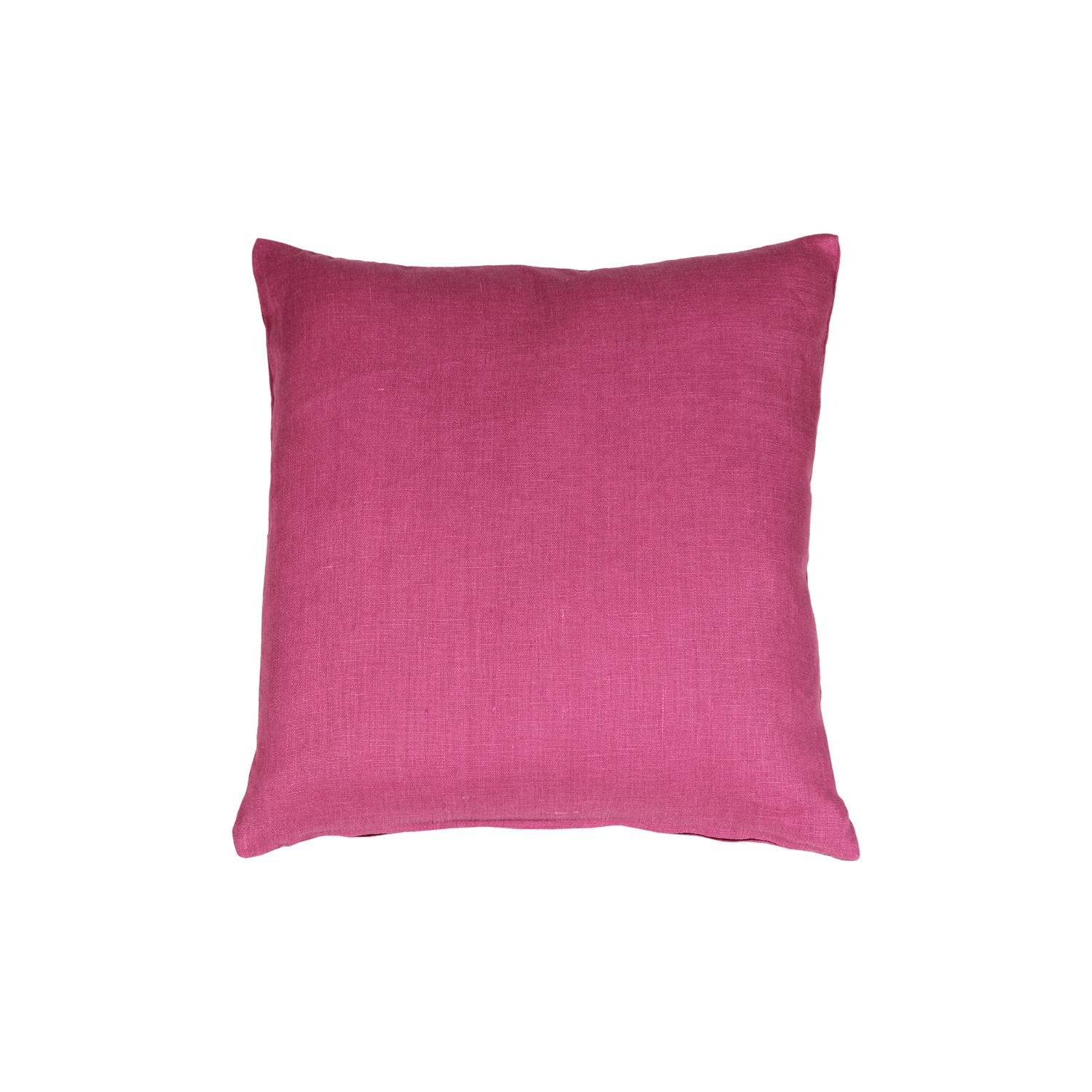 Tuscany Linen Orchid Pink Throw Pillow, 20"x20"
