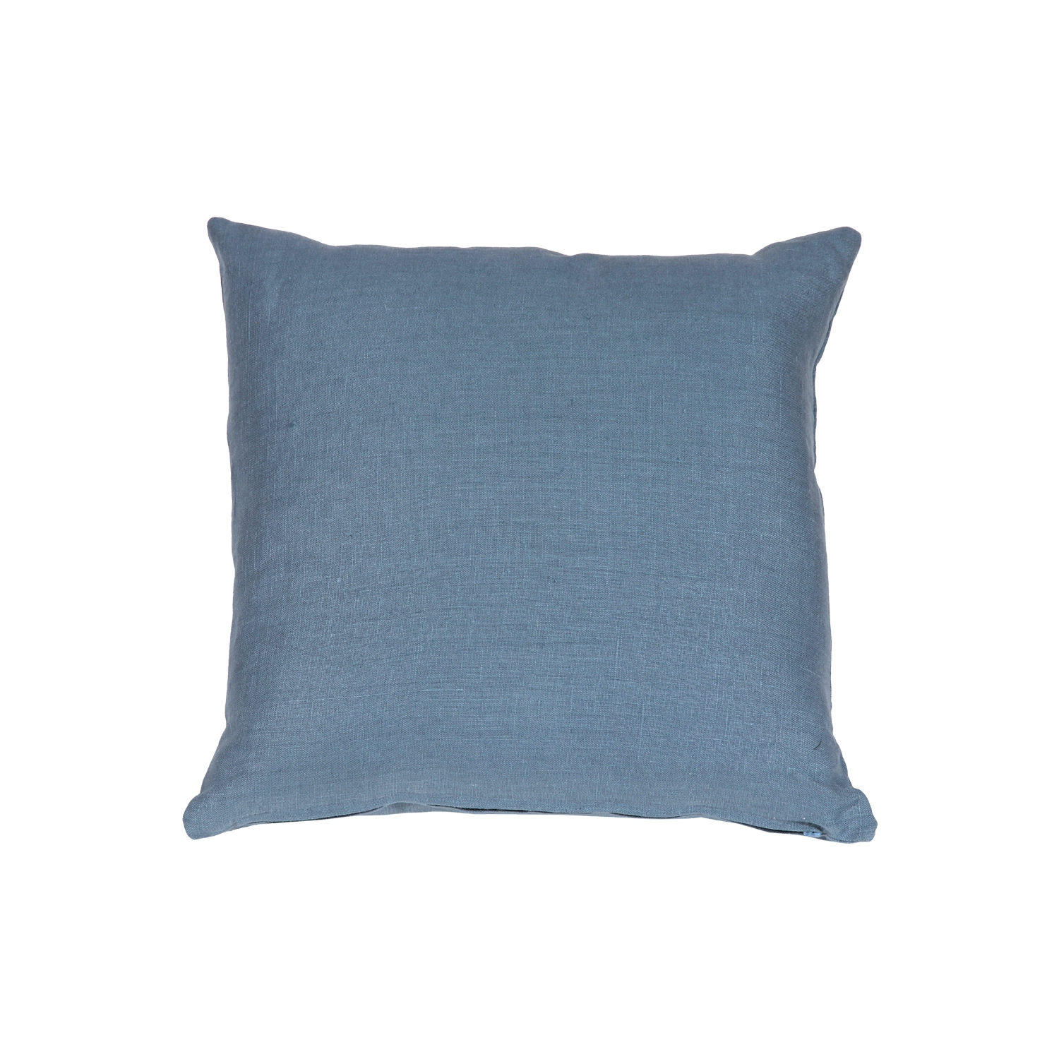 Tuscany Linen Wedgewood Blue Throw Pillow, 17"x17"