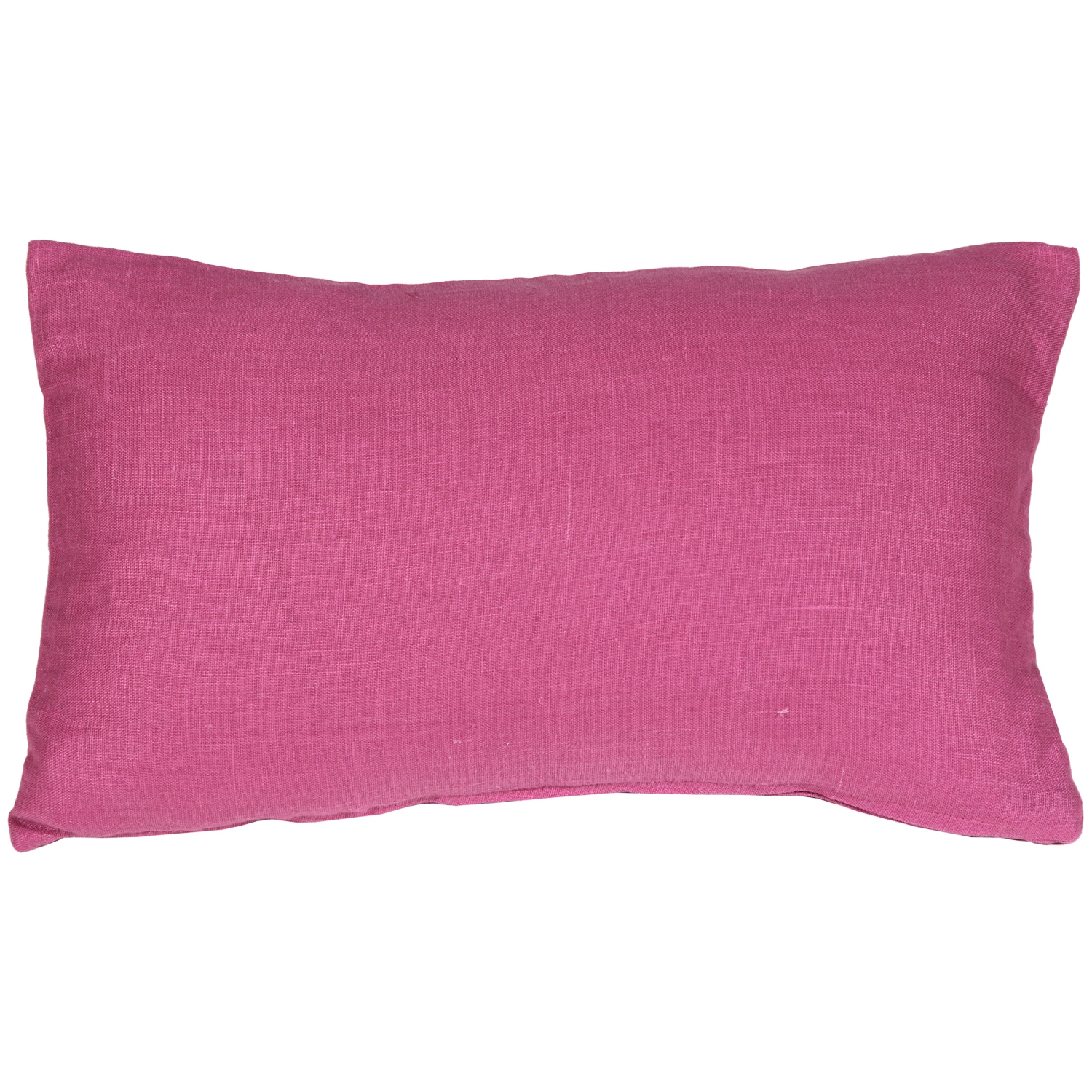 Tuscany Linen Orchid Pink Throw Pillow, 12"x19"