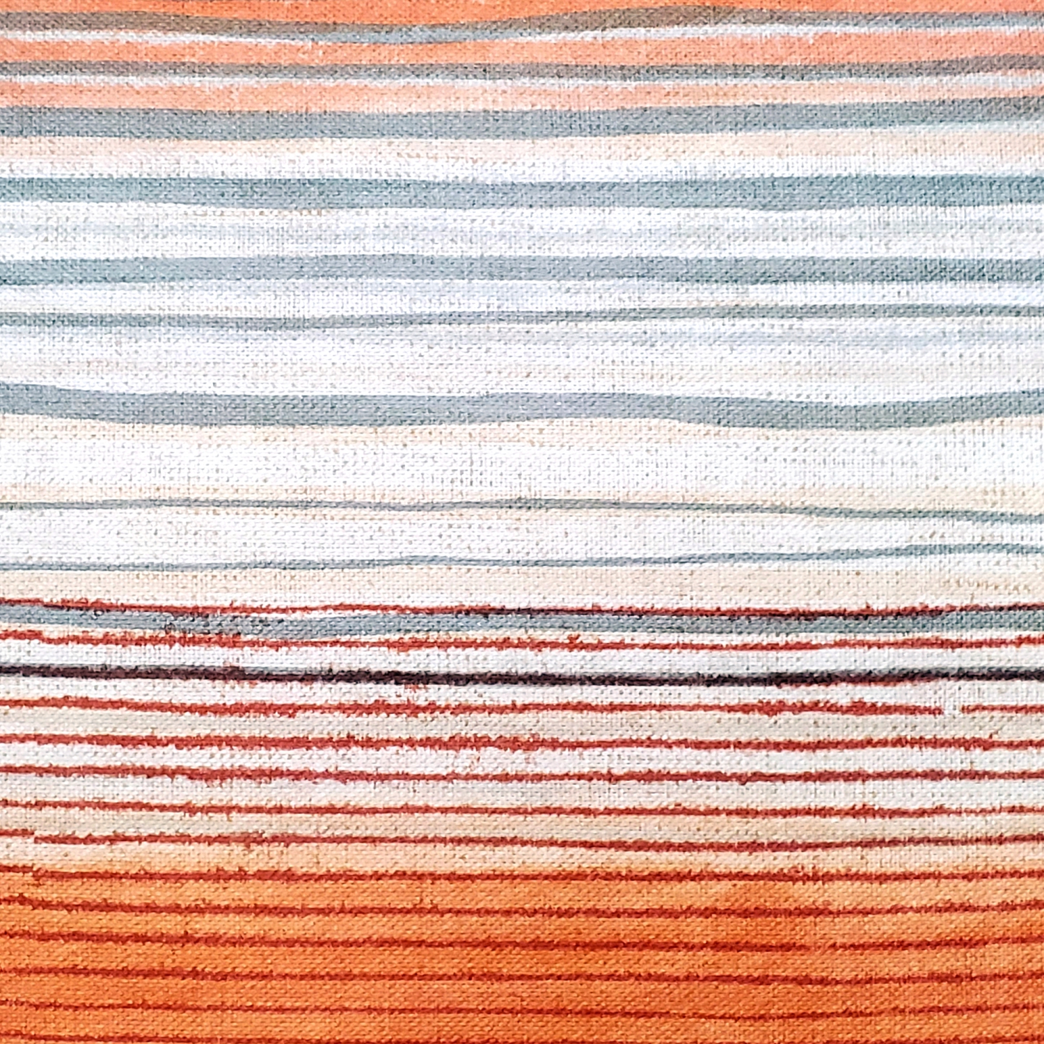 Sedona Stripes Orange Throw Pillow, 20"x20"