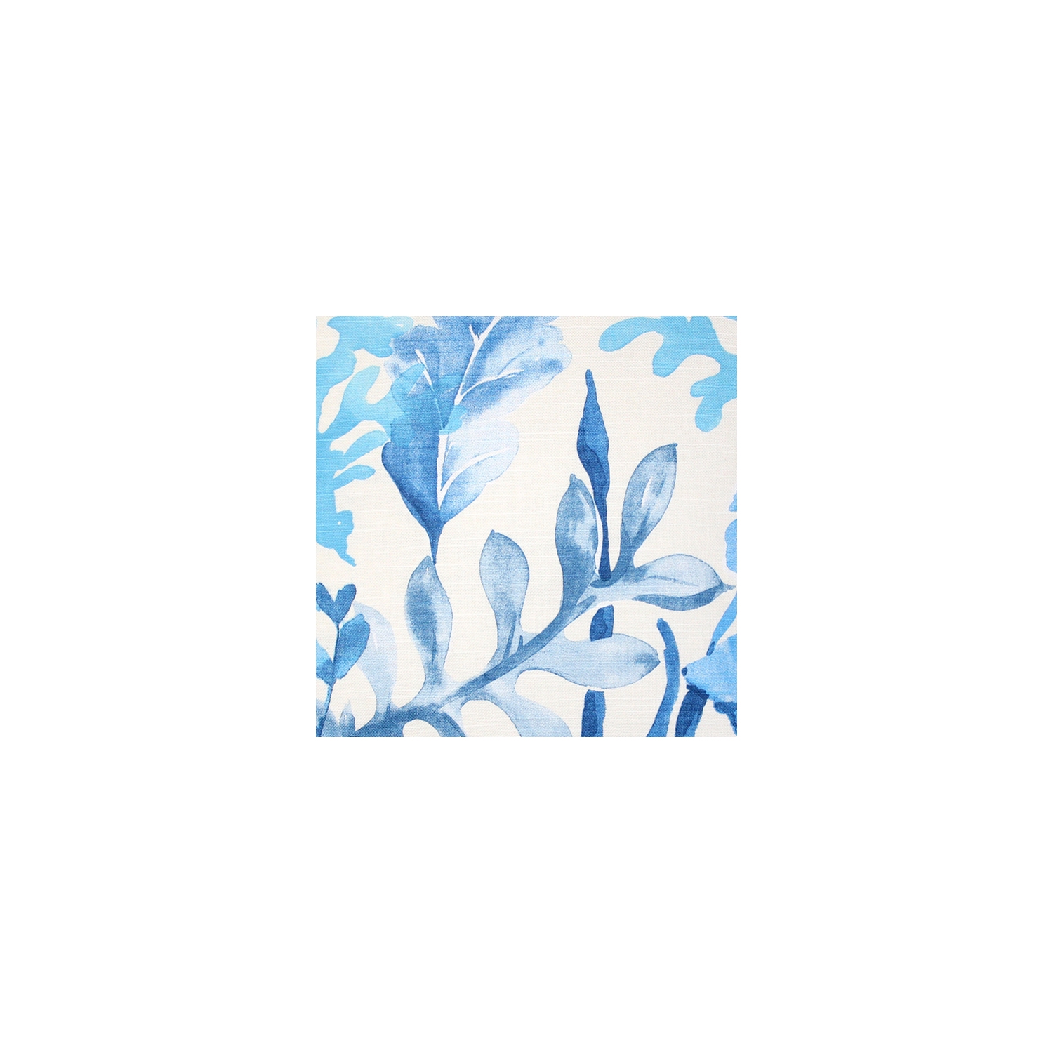 Sea Garden Blue Throw Pillow 20X20