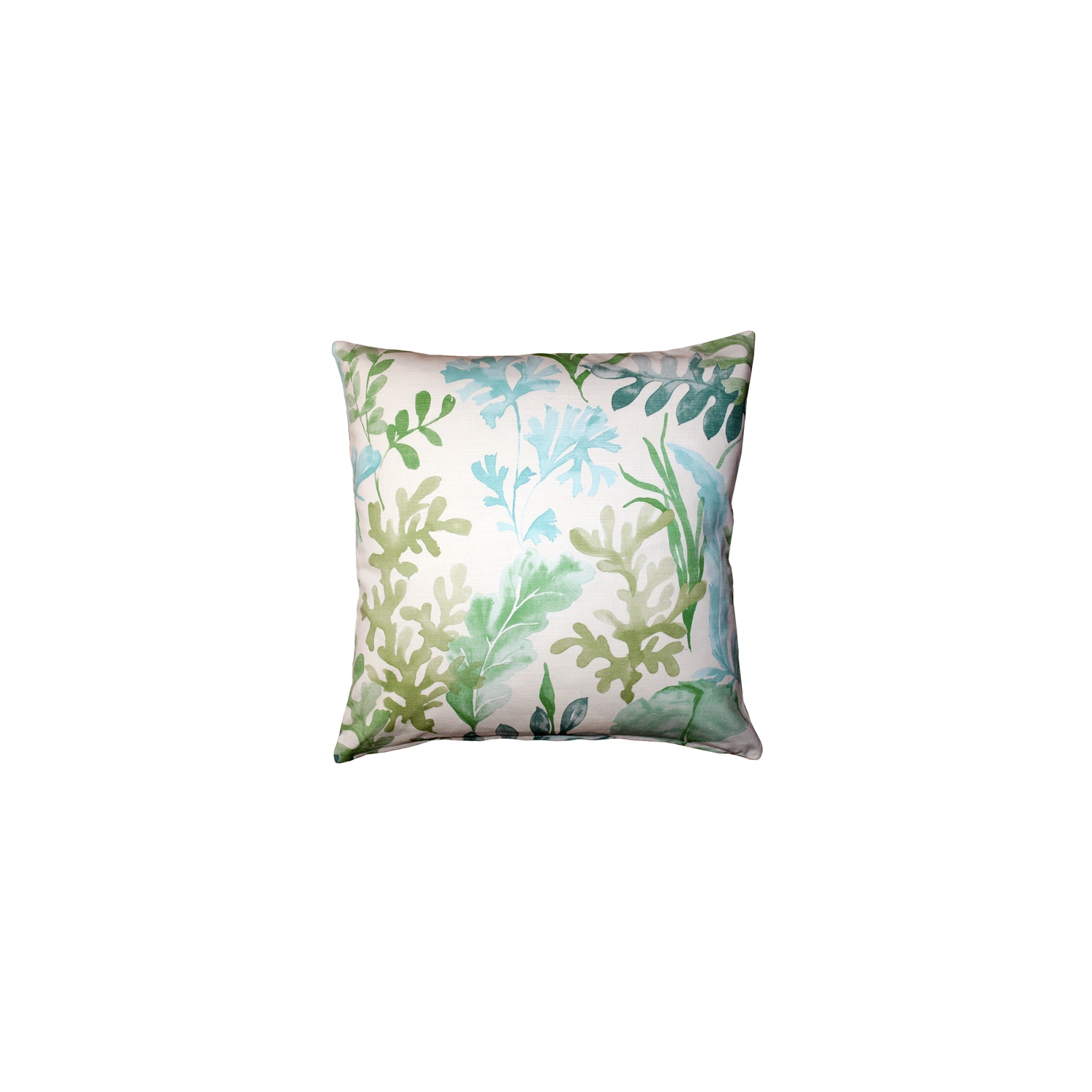 Sea Garden Green Throw Pillow 20X20