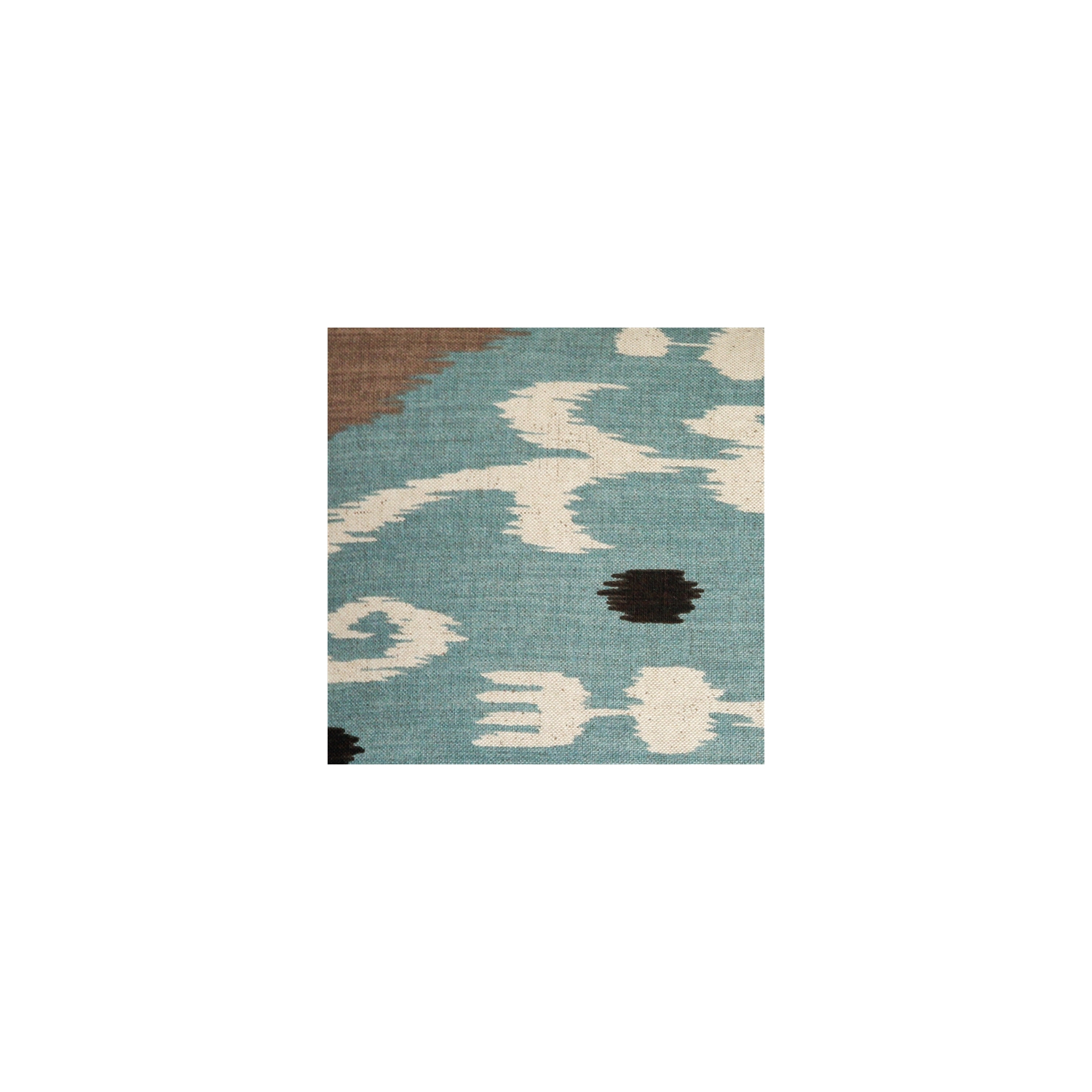 Indah Ikat Blue Throw Pillow, 12"x20"