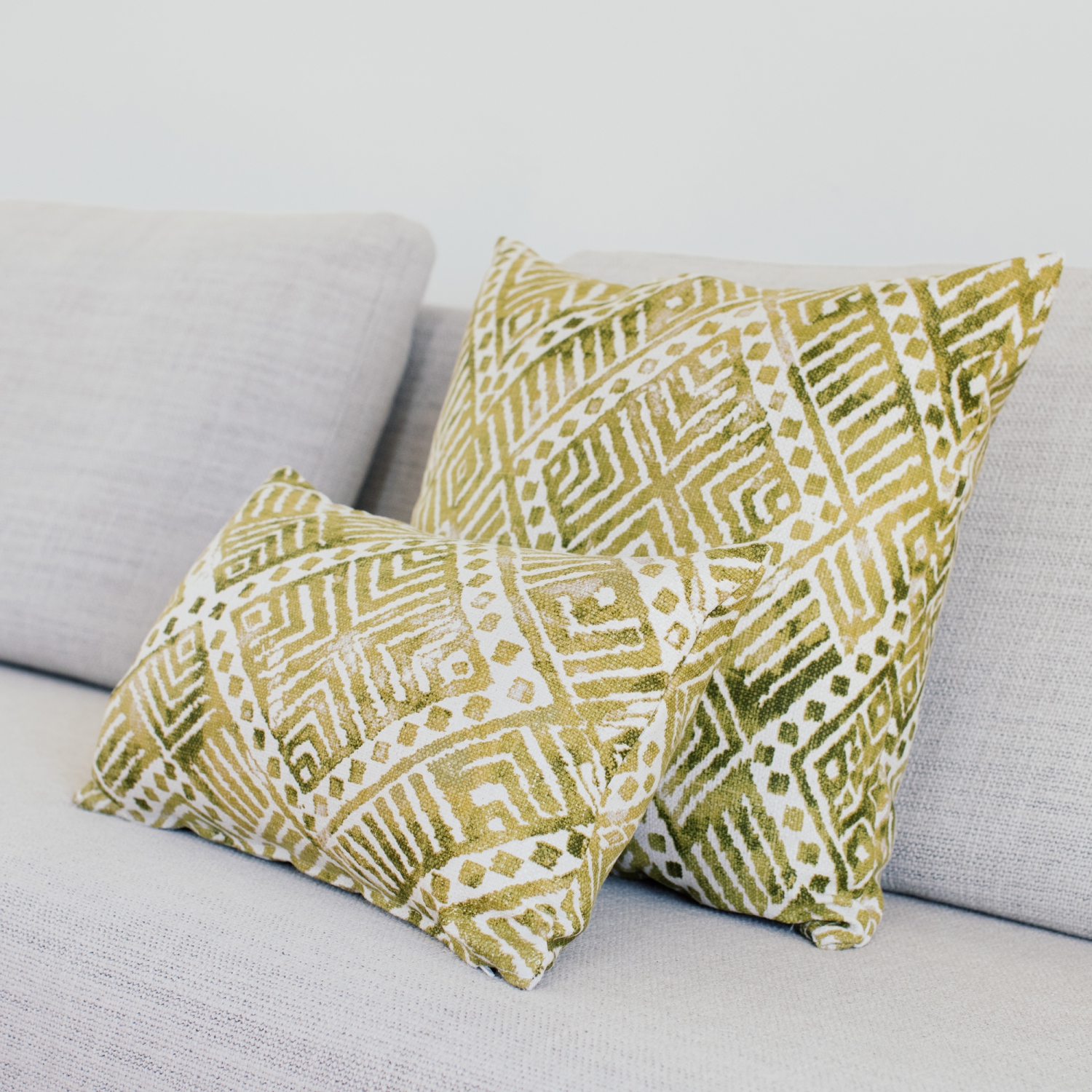 Tangga Green Throw Pillow 20X20