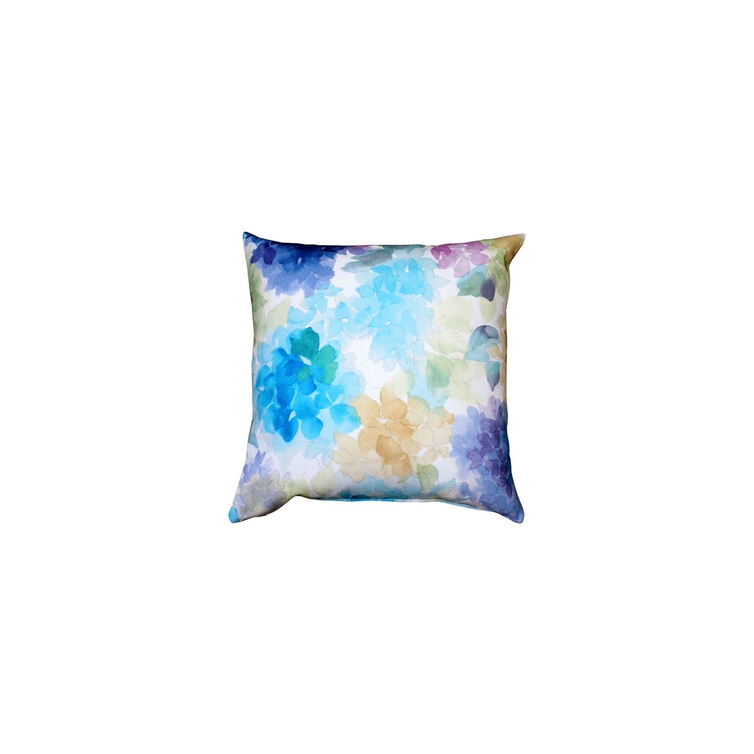 May Flower Blue Throw Pillow 20X20