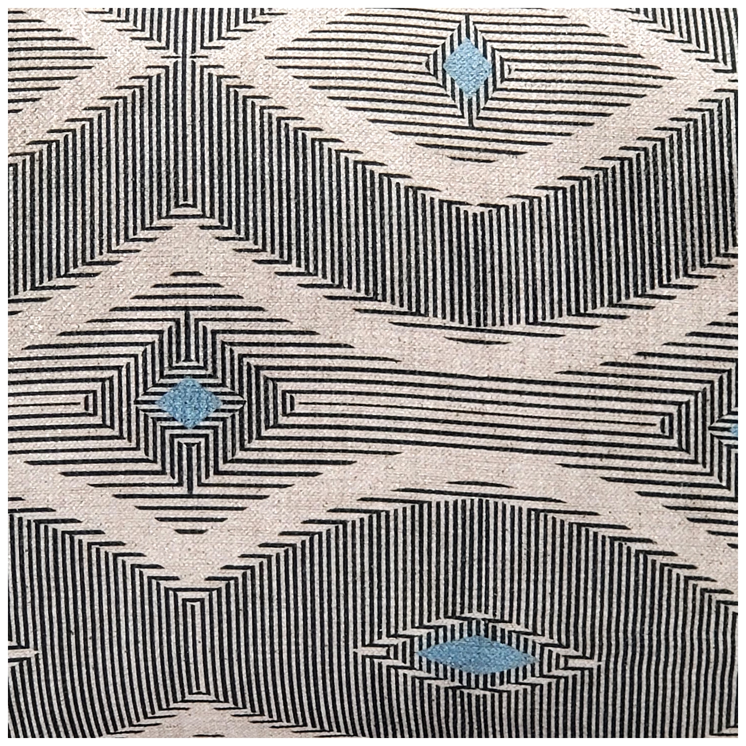 Desmond Blue Diamond Pillow, 12"x20"