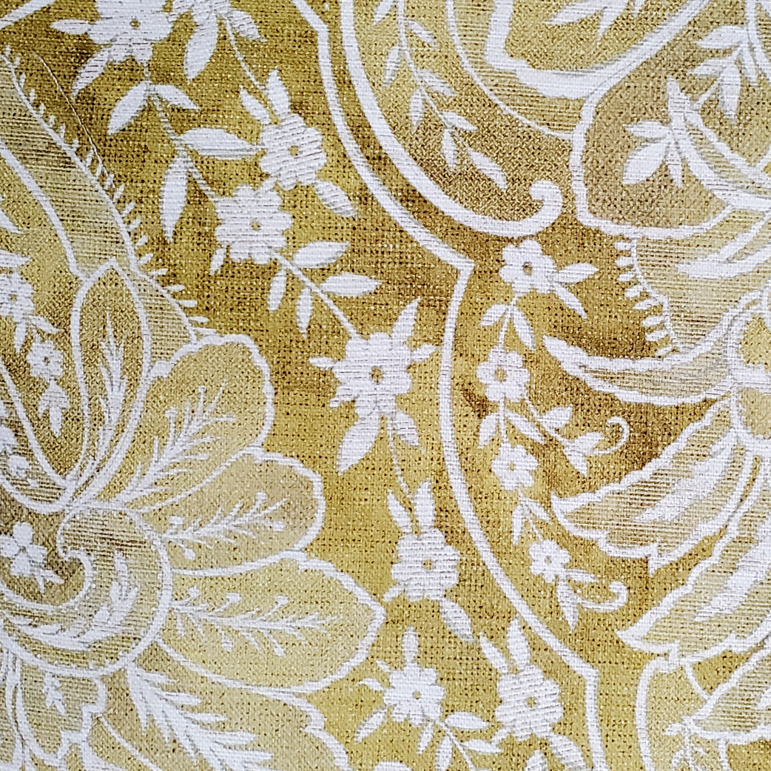 Leone Damask Dijon Yellow Throw Pillow, 21"x21"