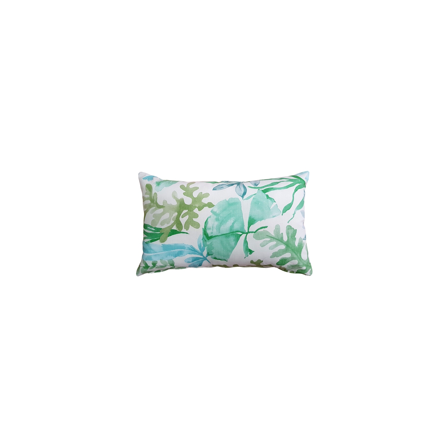 Sea Garden Green Throw Pillow 12X20