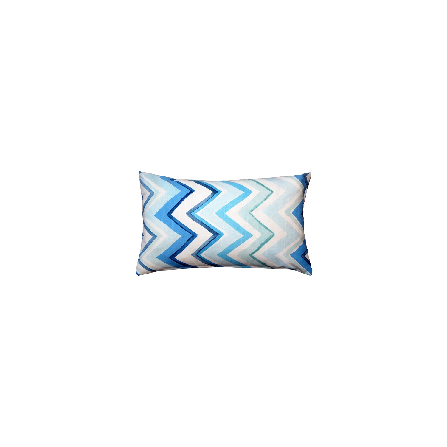 Pacifico Stripes Blue Throw Pillow 12X20