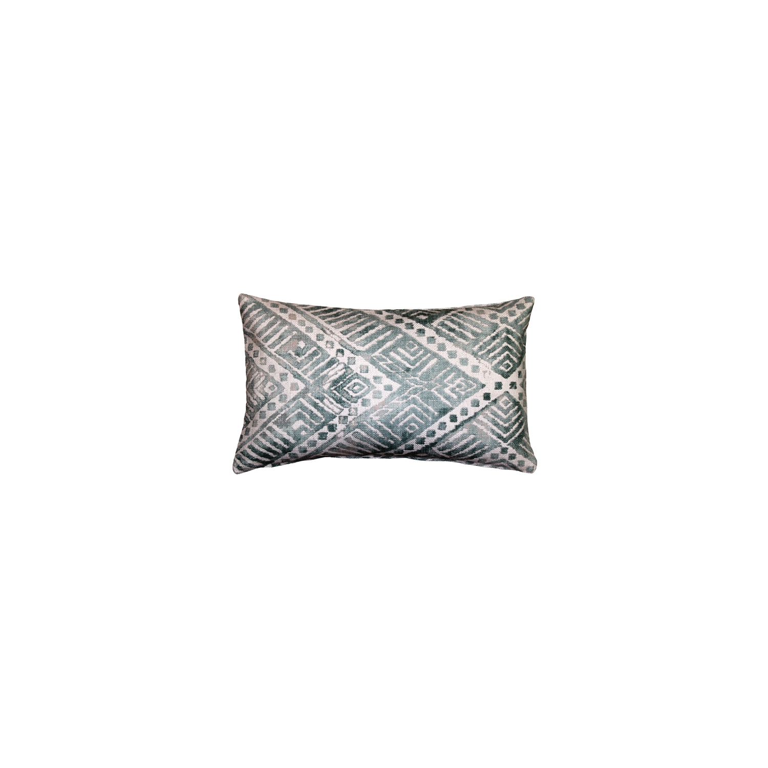 Tangga Blue Throw Pillow 12X20