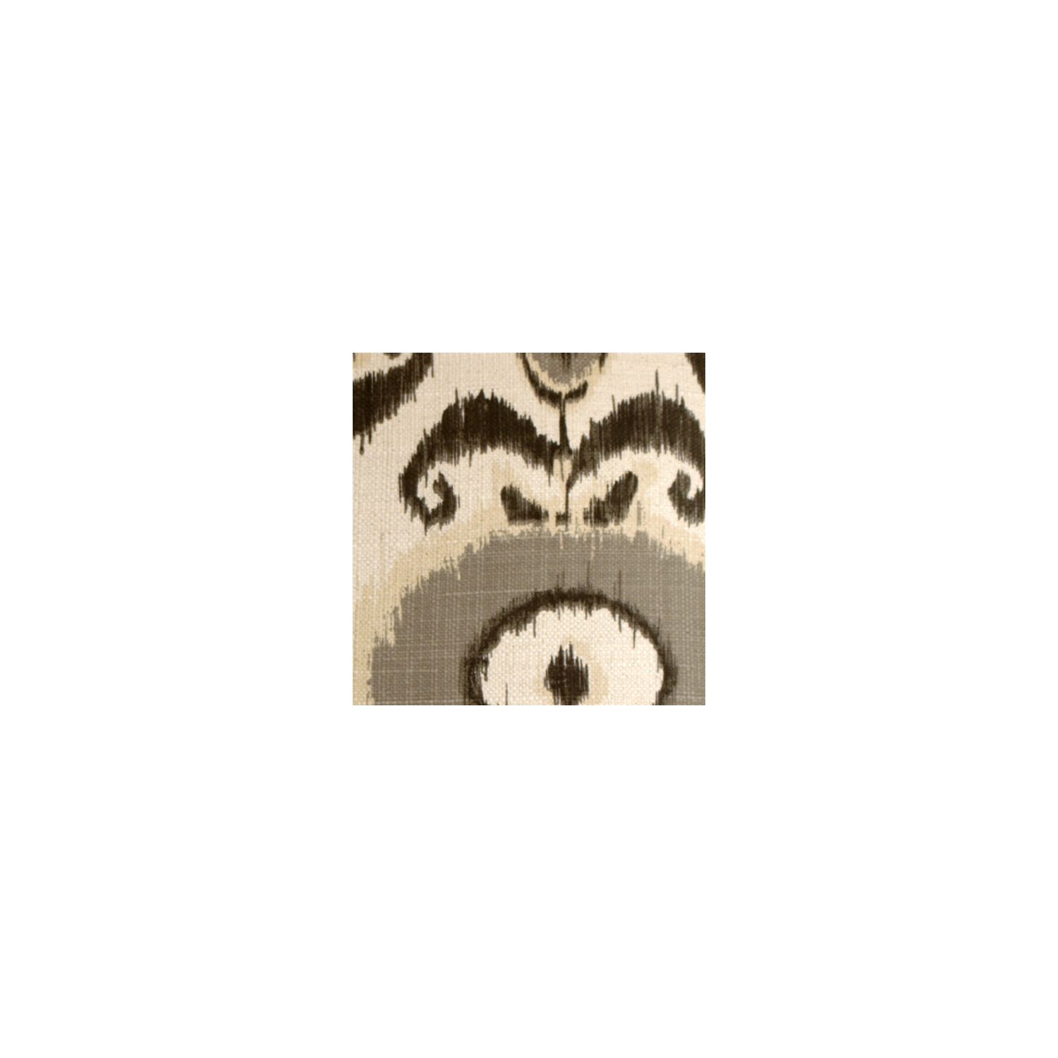 Bold Gray Ikat Decorative Pillow, 20"x20"