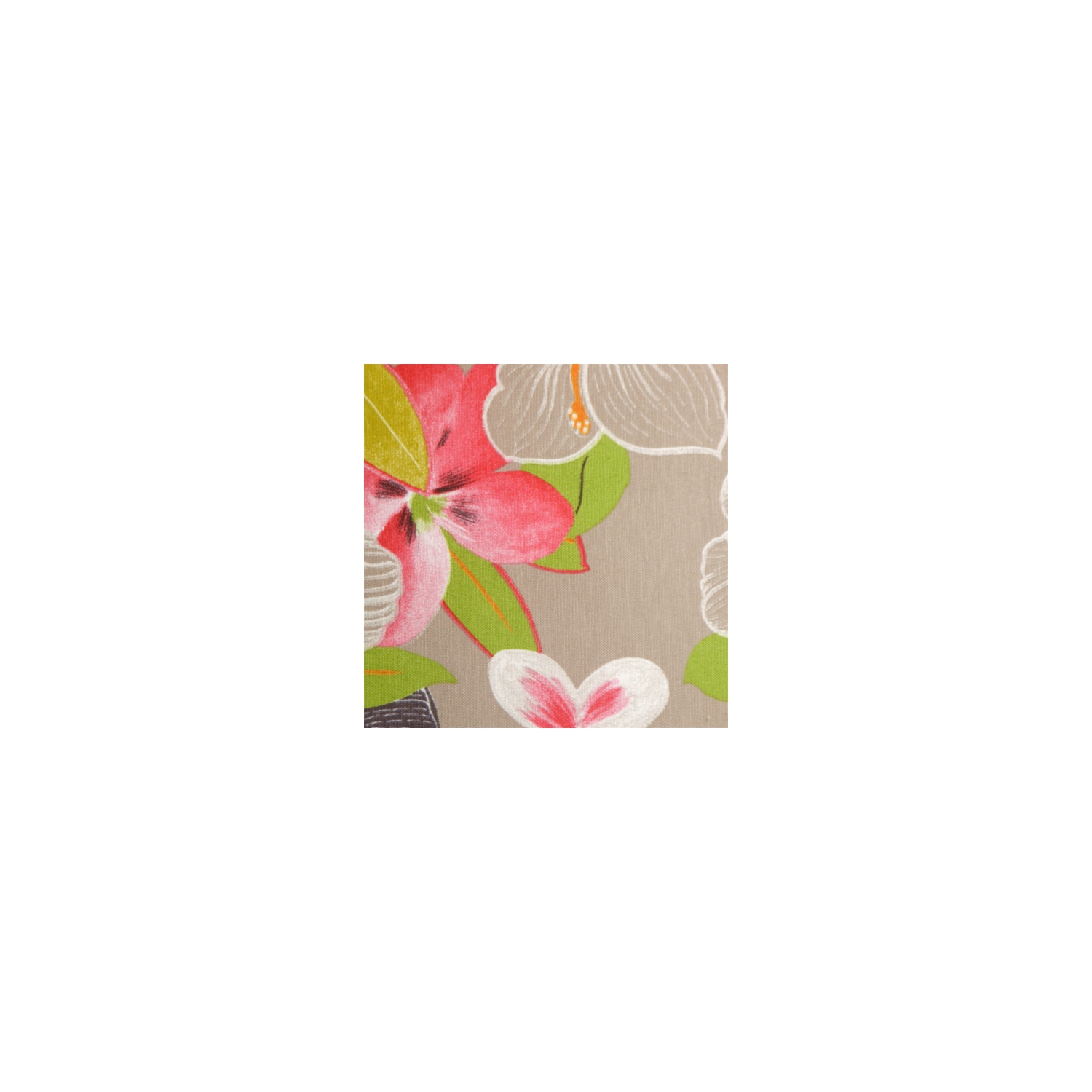 Hawaii Garden Floral Throw Pillow, 20"x20"