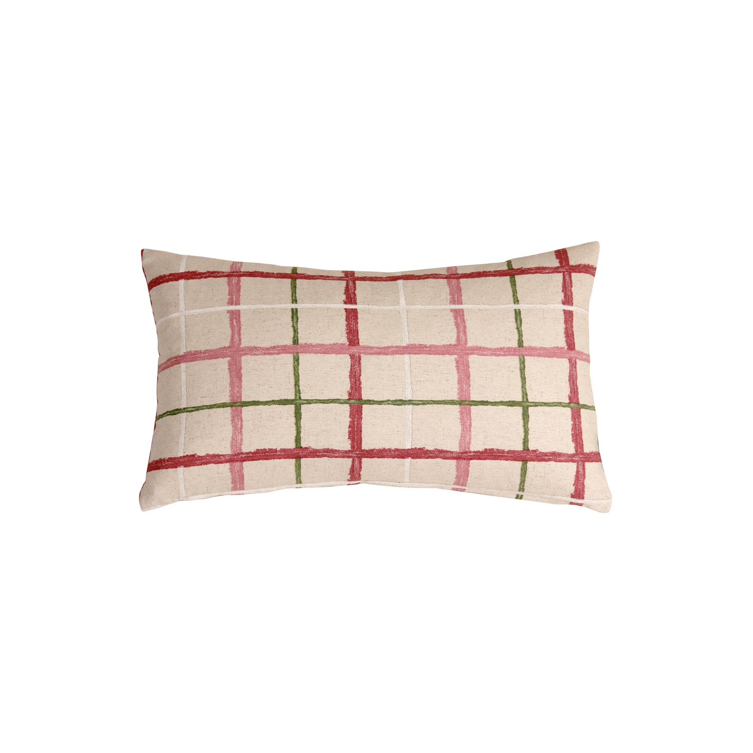 Albany Checks Throw Pillow, 12"x20"