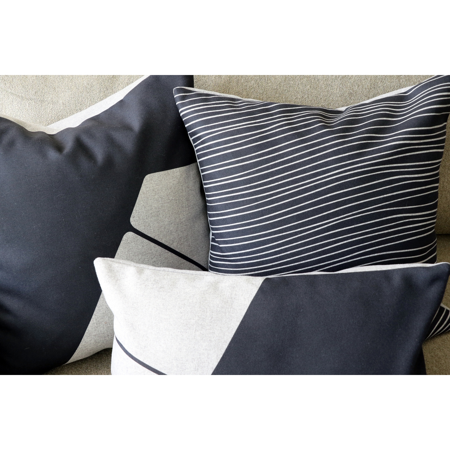 Meraki Charcoal Black Throw Pillow, 19"x19"