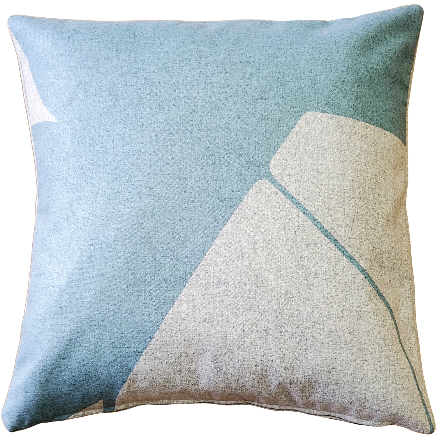 Boketto Paradiso Blue Throw Pillow, 19"x19"
