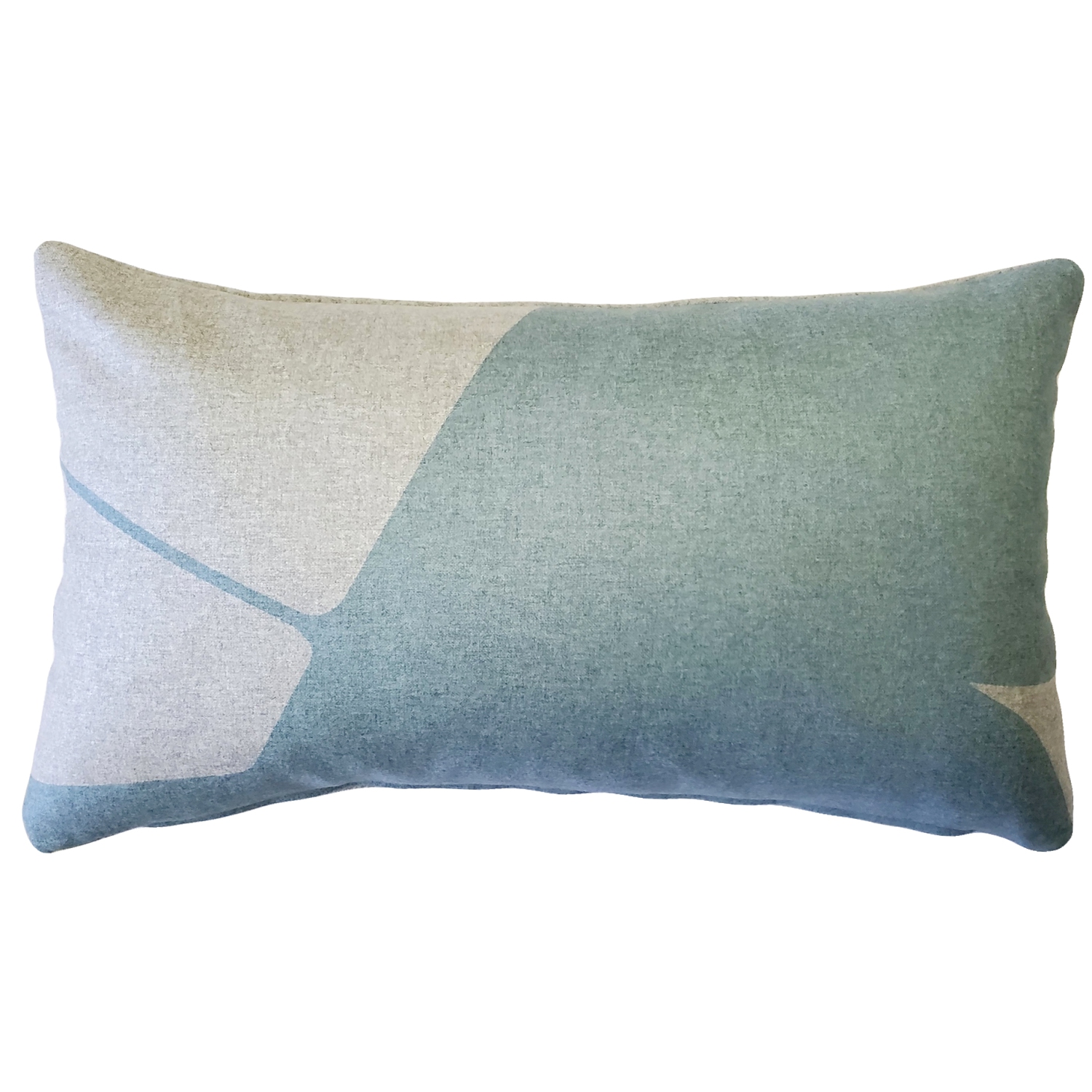 Boketto Paradiso Blue Throw Pillow, 12"x19"