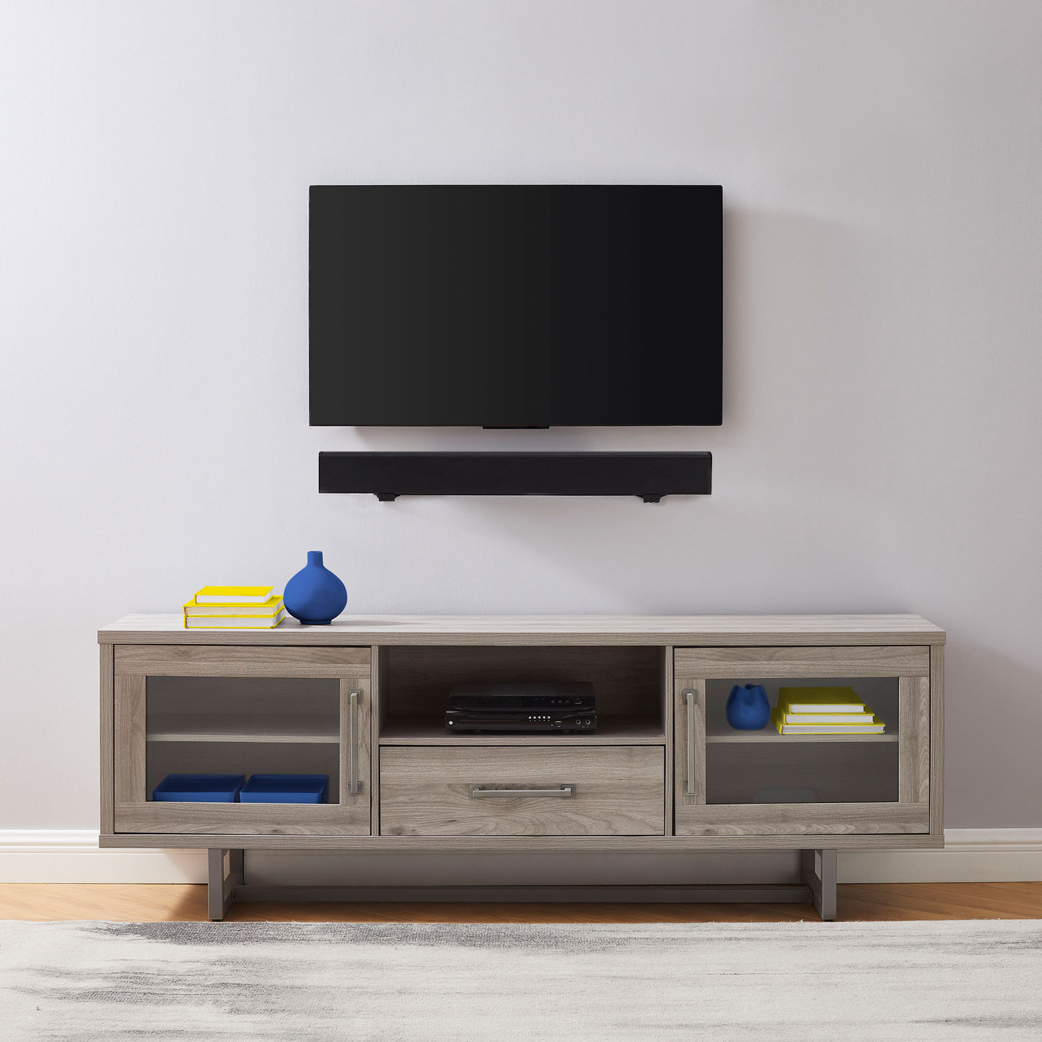 Supports muraux fixes Best Buy Essentials pour barre de son - Noir