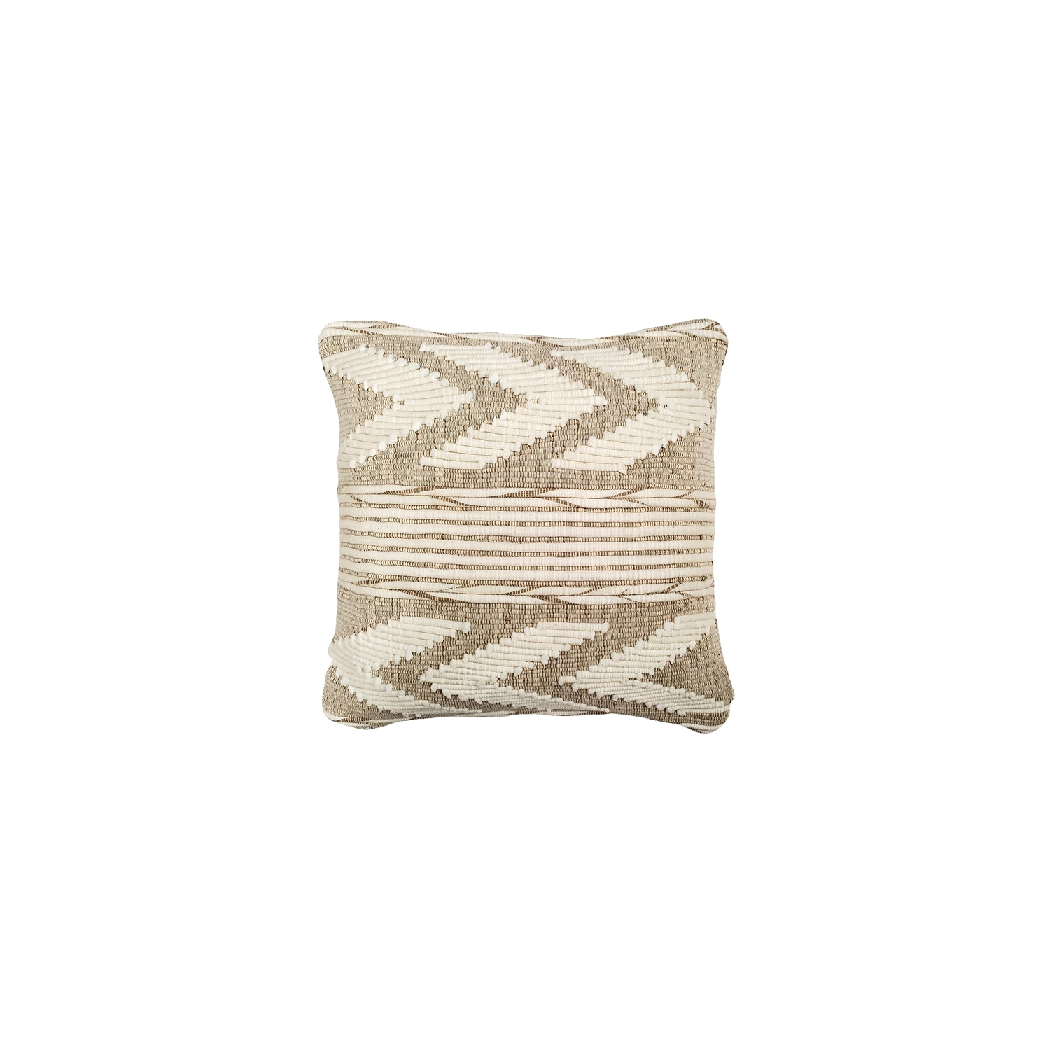 Ojai Cream Chevron Bohemian Pillow, 20"x20"