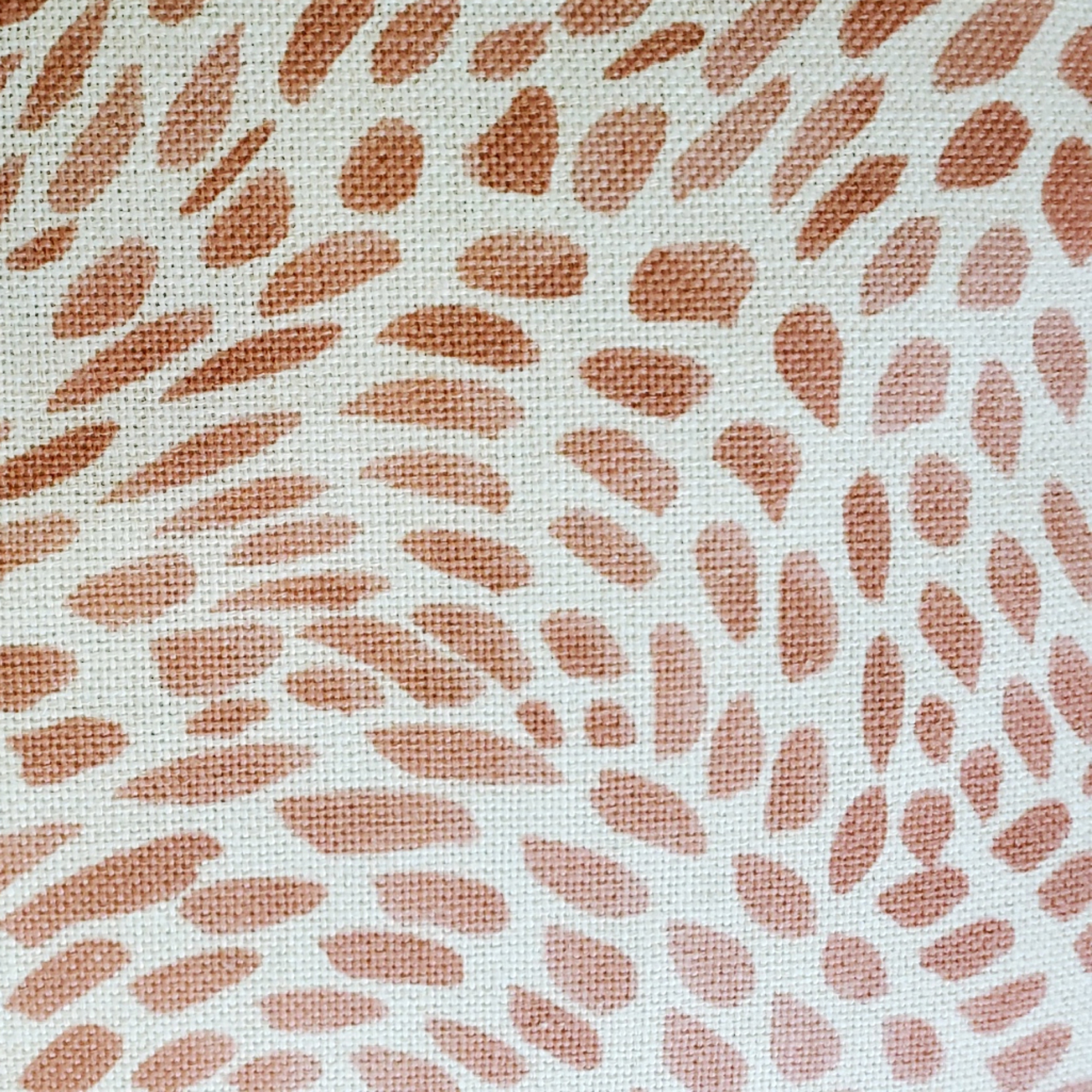 Matisse Dots Coral Pink Throw Pillow, 19"x19"