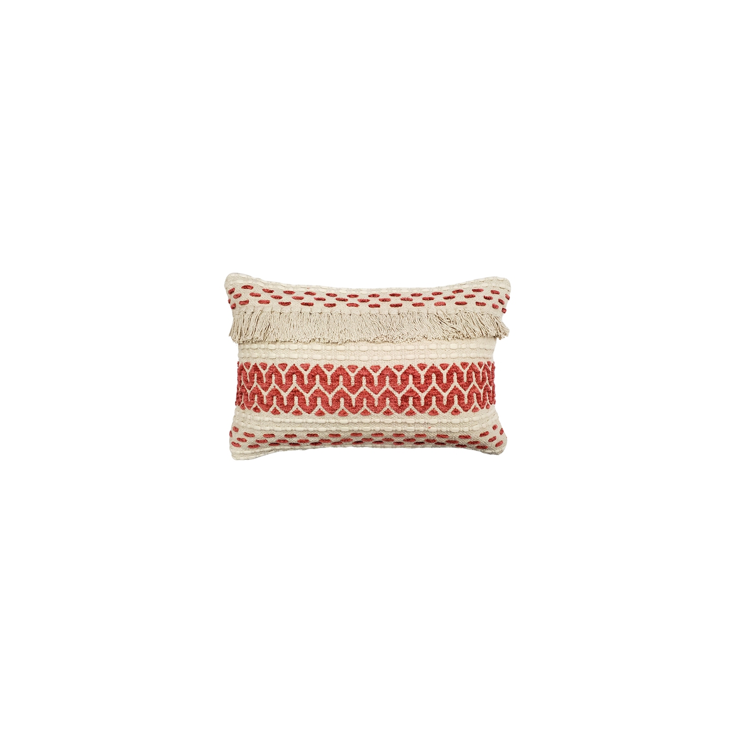 Ojai Red Bohemian Pillow 16x24