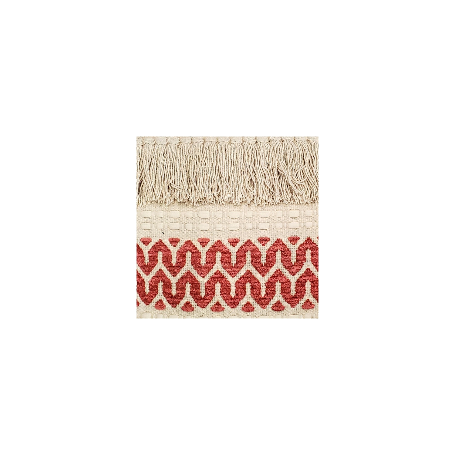 Ojai Red Bohemian Pillow 16x24