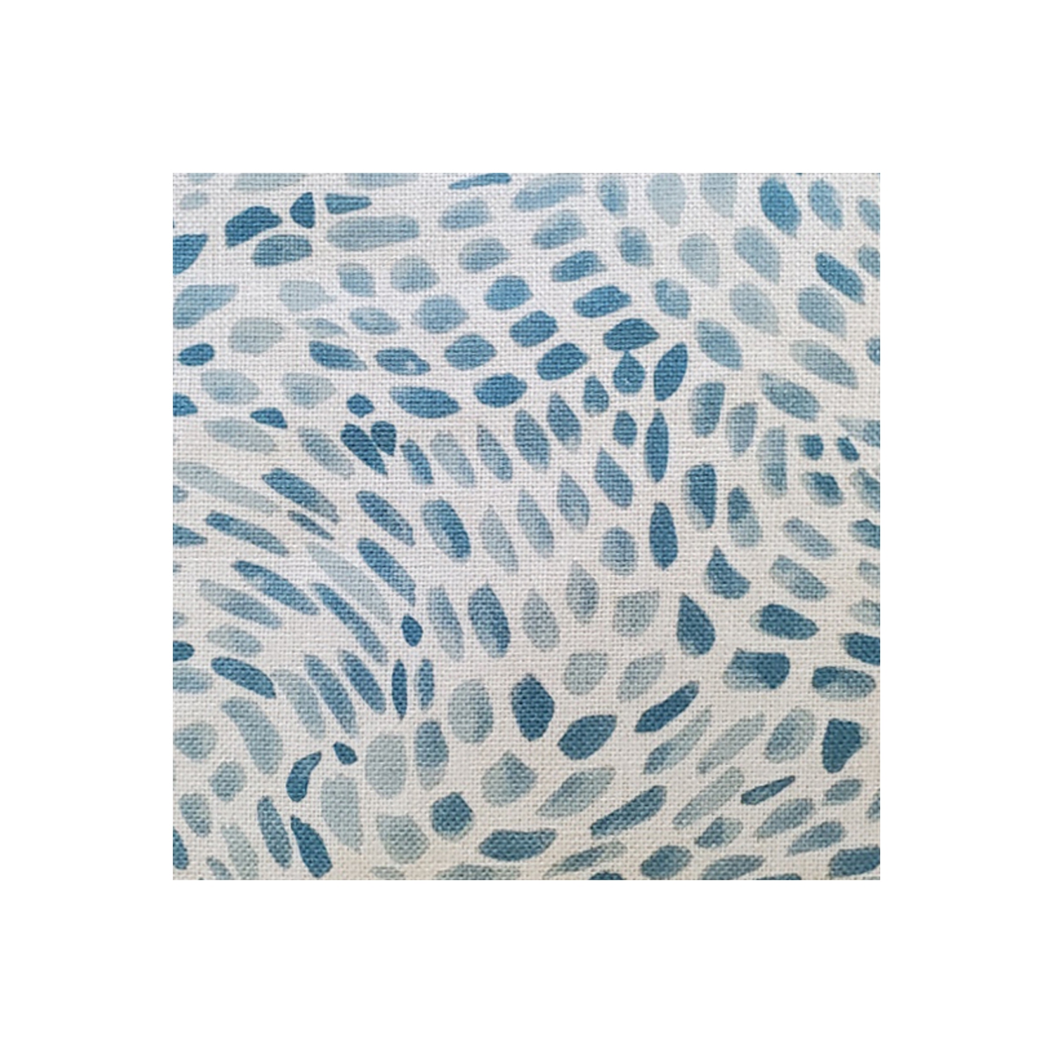 Matisse Dots Toile Blue Throw Pillow, 12"x19"