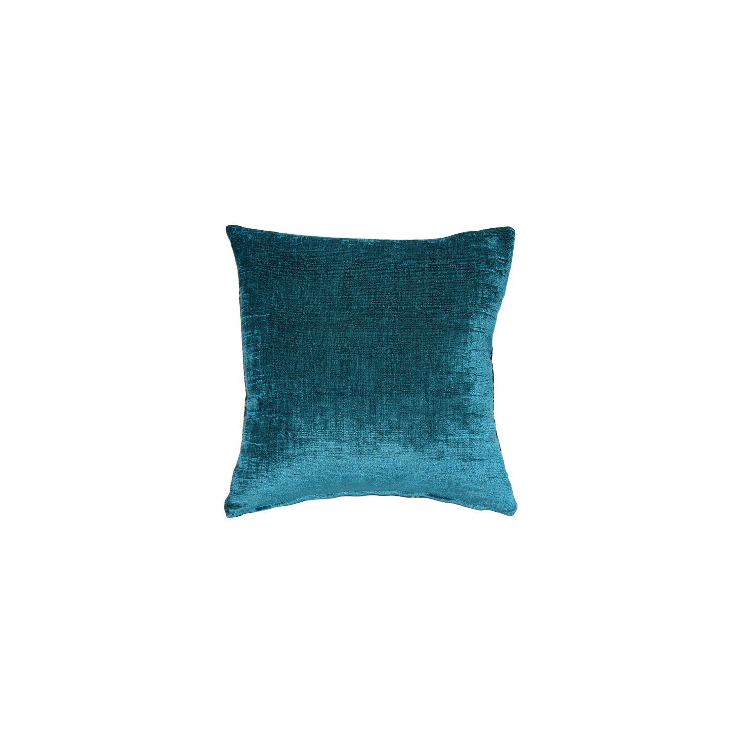 Venetian Velvet Peacock Teal Throw Pillow, 20"x20"