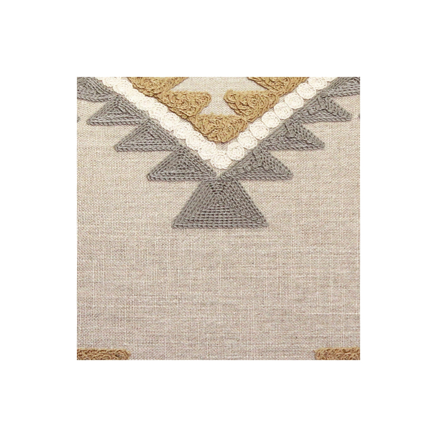 Tulum Ranch Embroidered Throw Pillow, 20"x20"