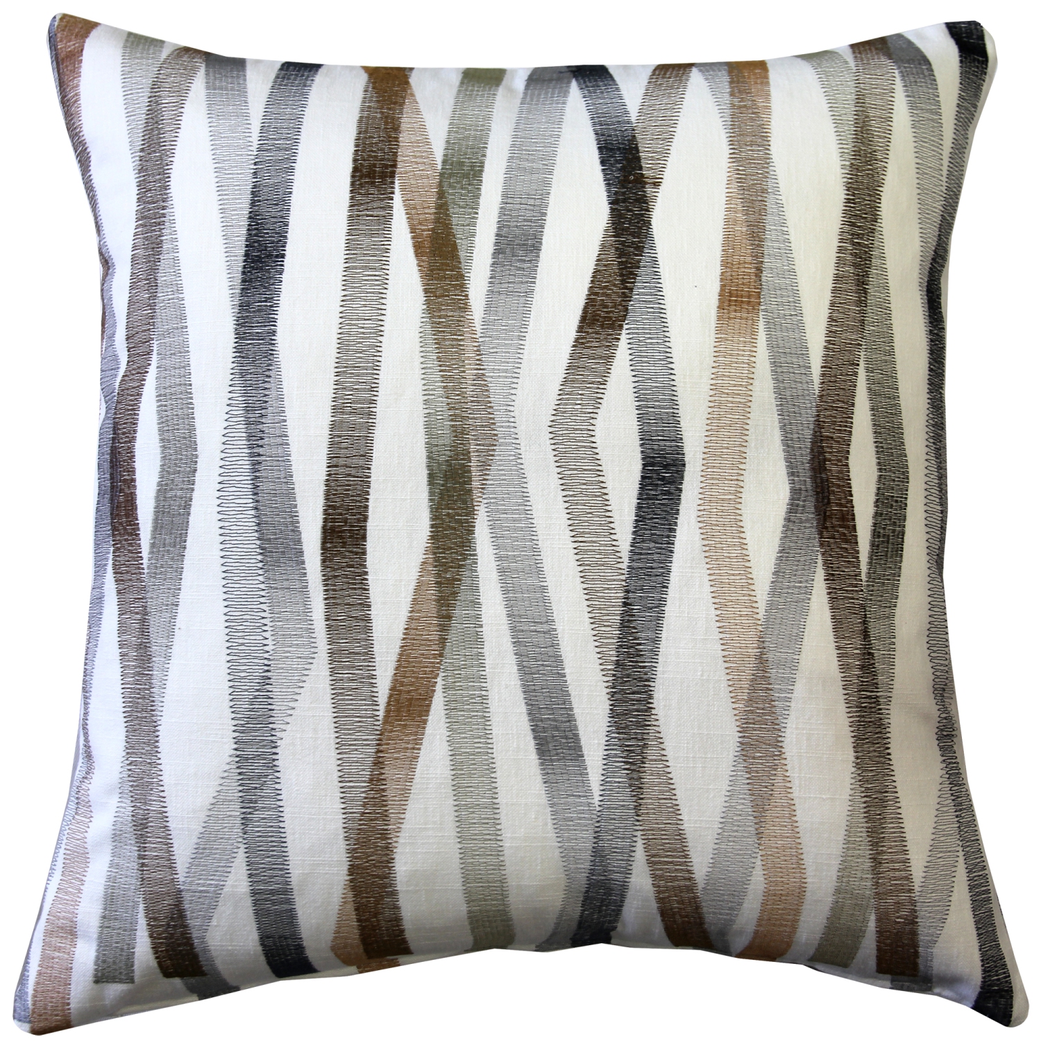 Wandering Lines Forest Grove Throw Pillow, 19"x19"
