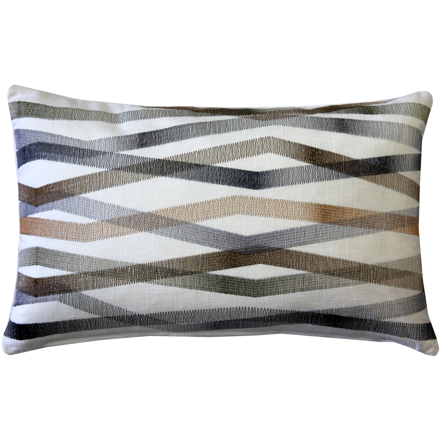 Wandering Lines Forest Grove Throw Pillow, 12"x19"