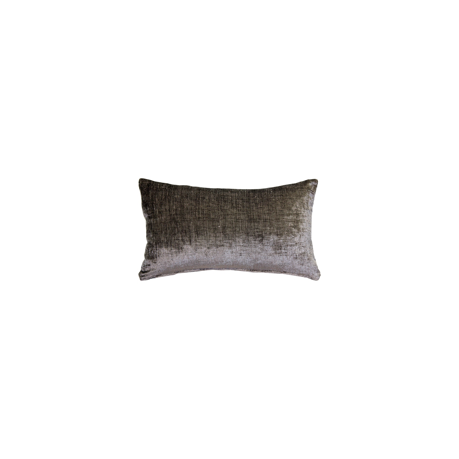 Venetian Velvet Cloud Gray Pillow, 12"x20"