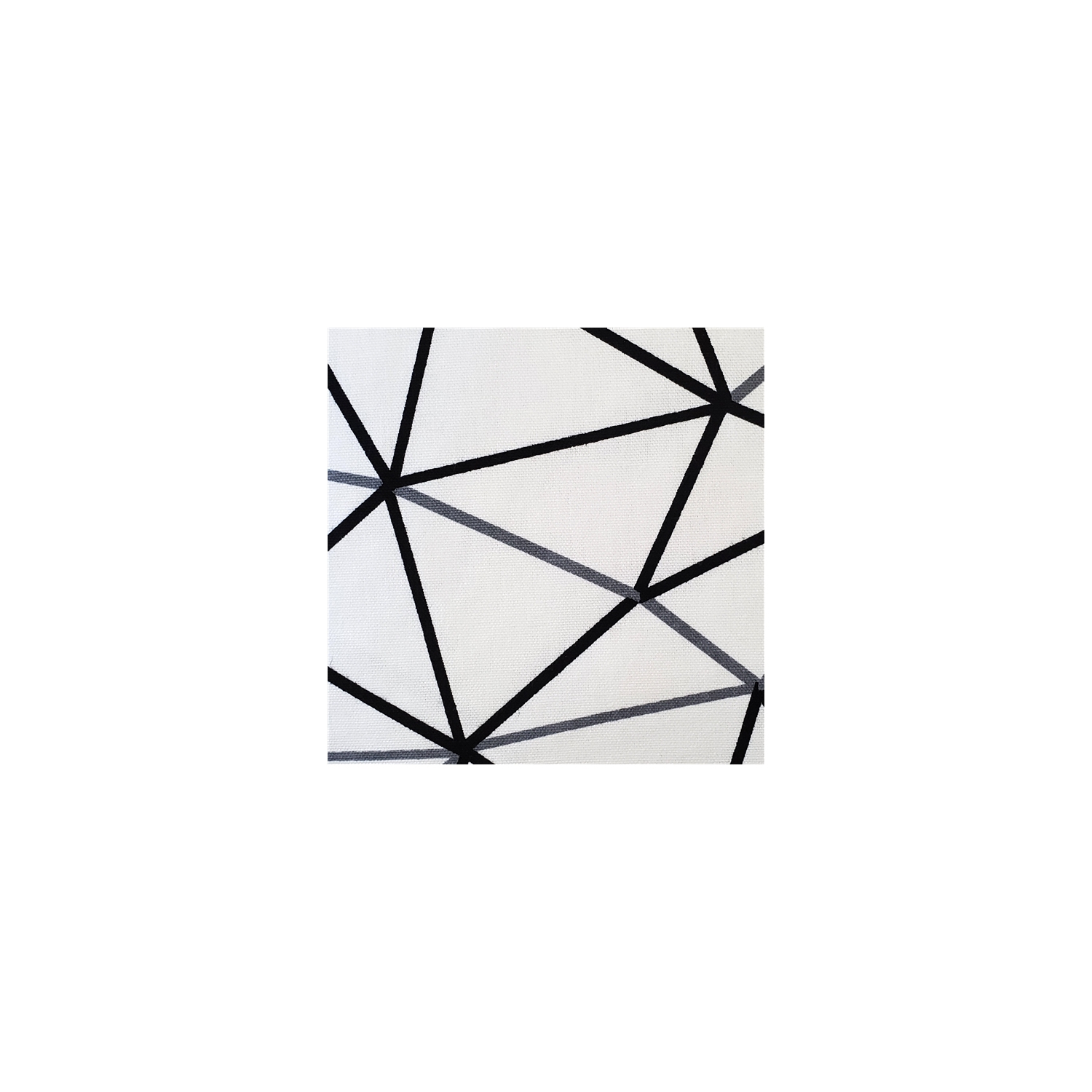 Crossed Lines Cotton Print Throw Pillow, 12"x20"