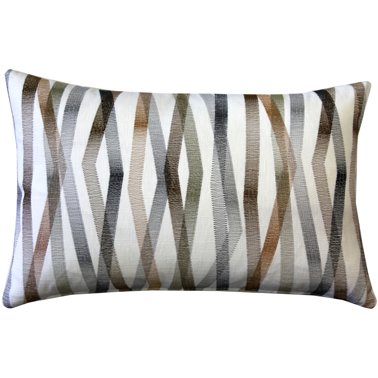 Wandering Lines Forest Grove Throw Pillow, 14"x24"