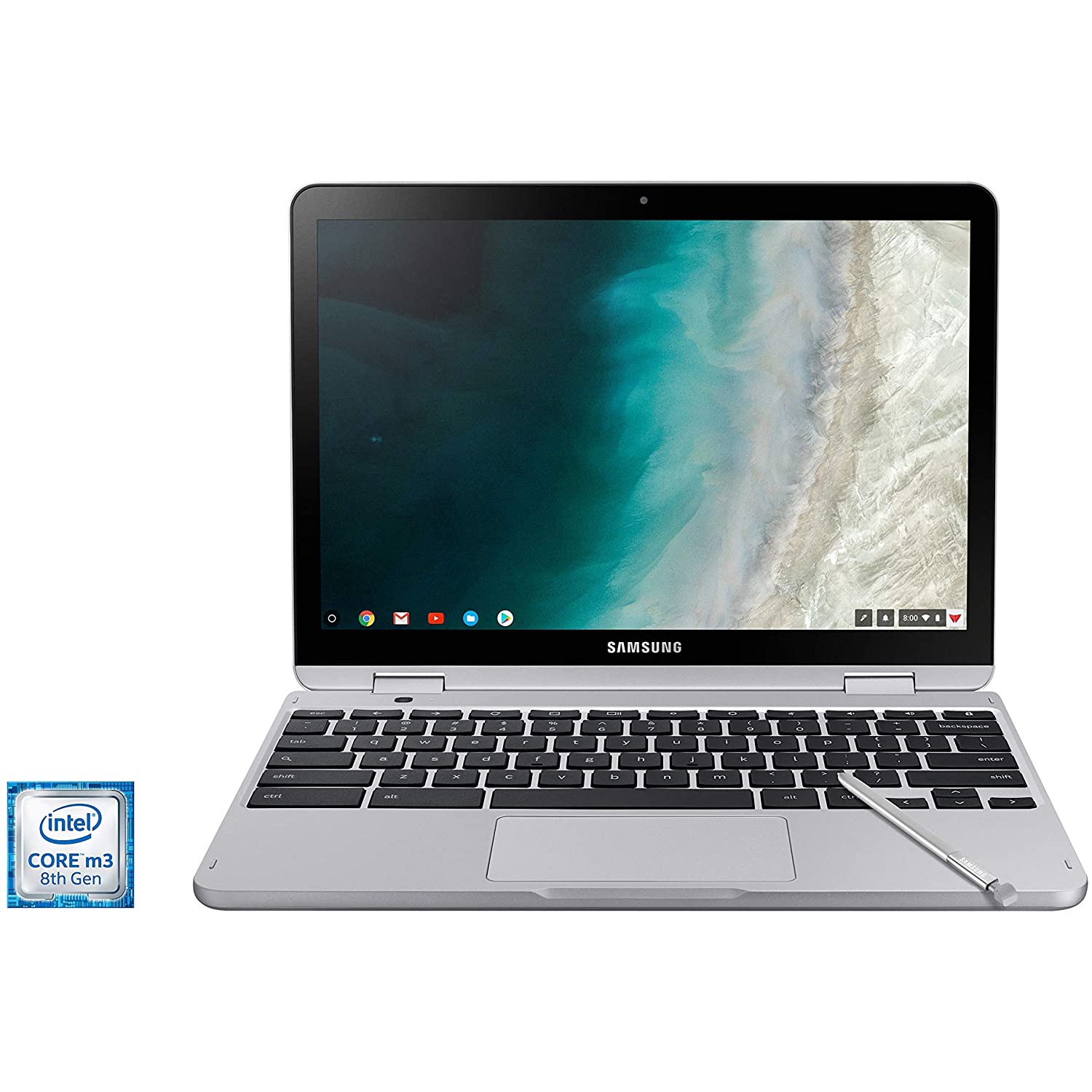 Refurbished (Excellent) - Samsung Chromebook Plus 12.2" 2-in-1 Intel m3 4GB 64GB eMMC XE520QAB-K02US Certified Refurbished