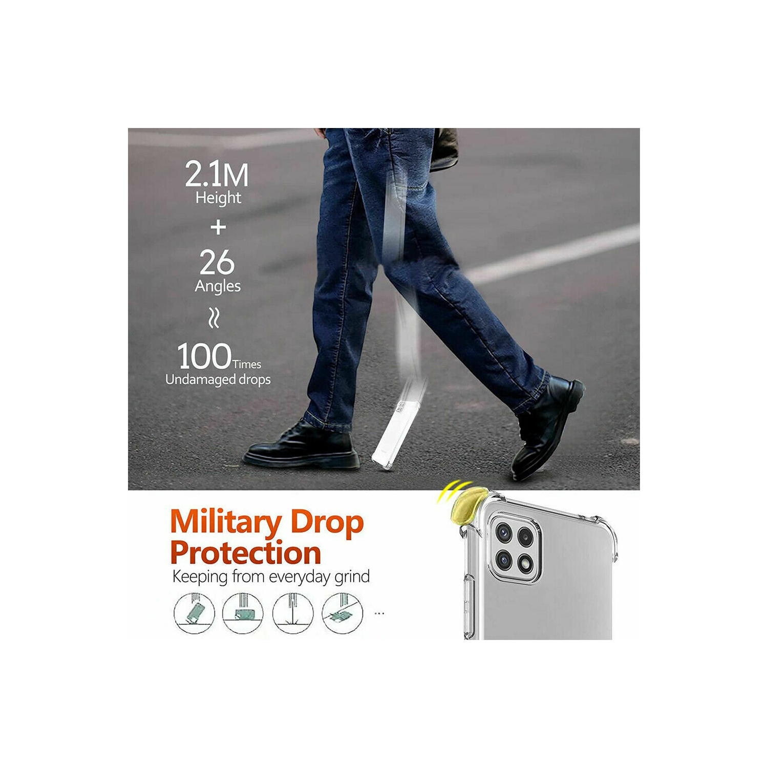 SuperShield Apple iPhone 12 Case Crystal Clear Case Shockproof Tough Gel Transparent Air Cushion Heavy Duty Phone Back Cover