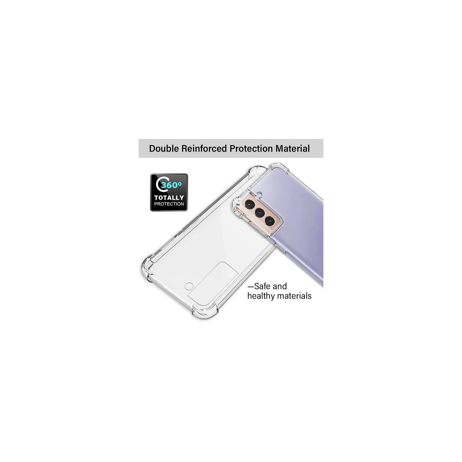 SuperShield Ultra Hybrid [technologie anti-jaunissement] conçu pour l’étui Galaxy S22 de Samsung - Crystal Clear