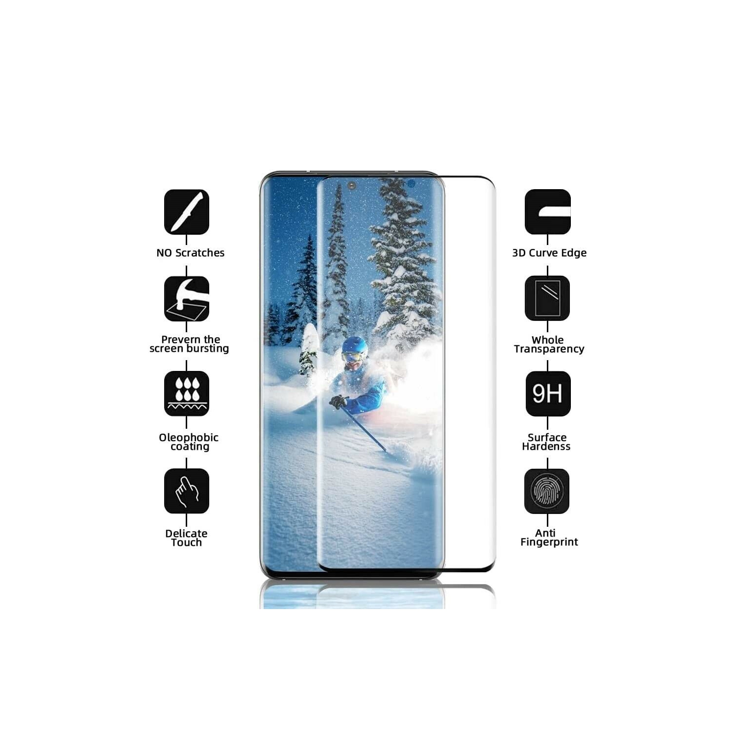 SupeRShield-2 PACK Screen Protector for Samsung Galaxy S22 5G Tempered Glass [HD Full Coverage] [Easy Installation] Scratch Resistant 9H Hardness